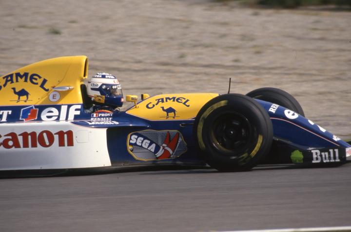 Alain Prost in the FW15C.