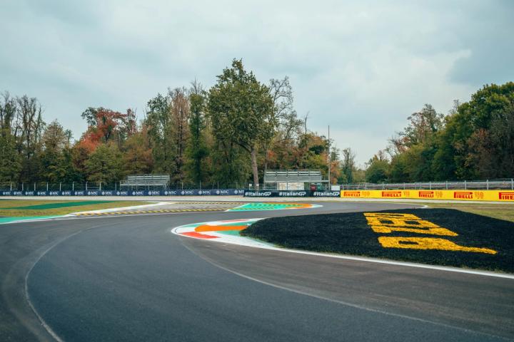 The first chicane at Monza