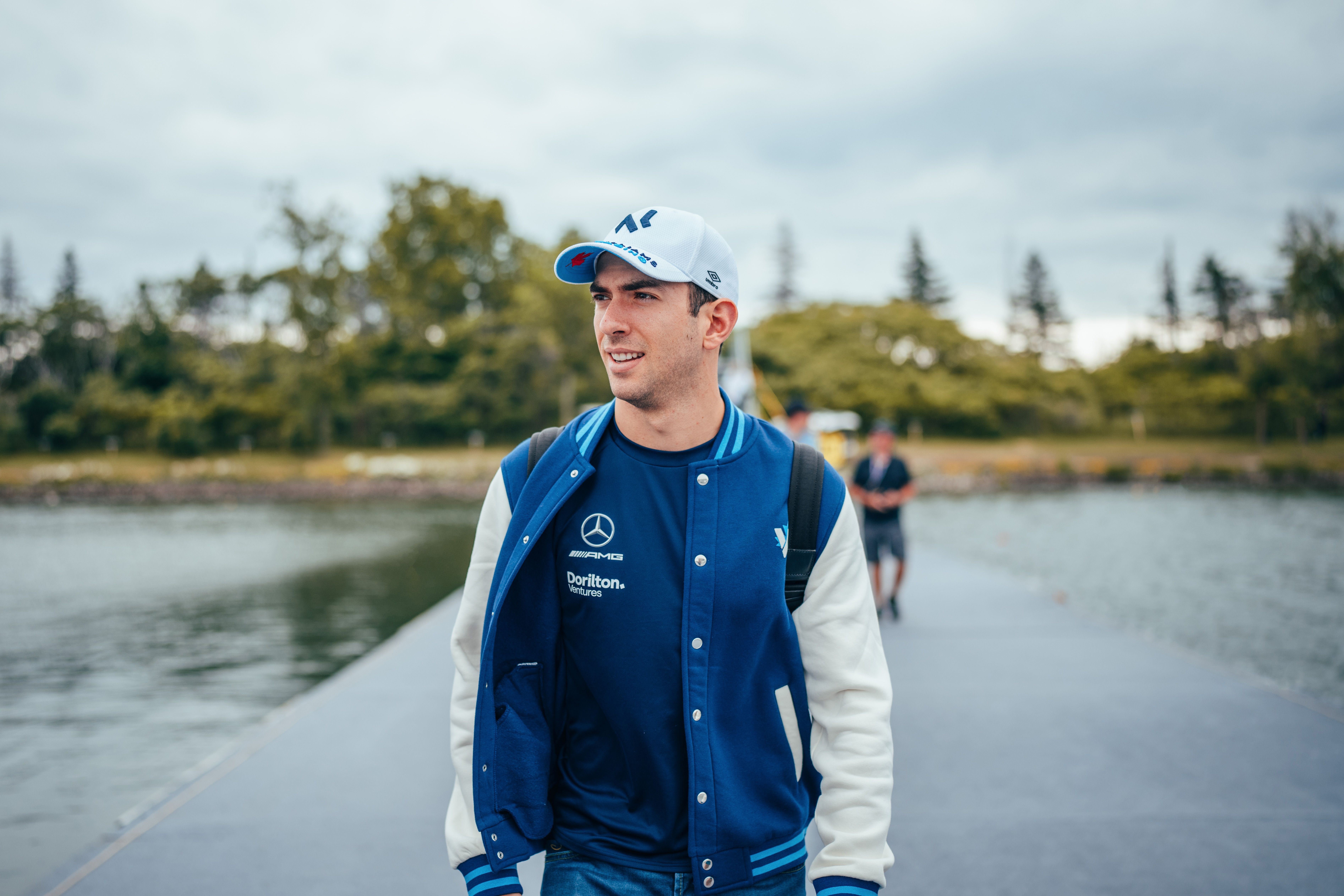 Crossing the pontoon ahead of a busy Thursday