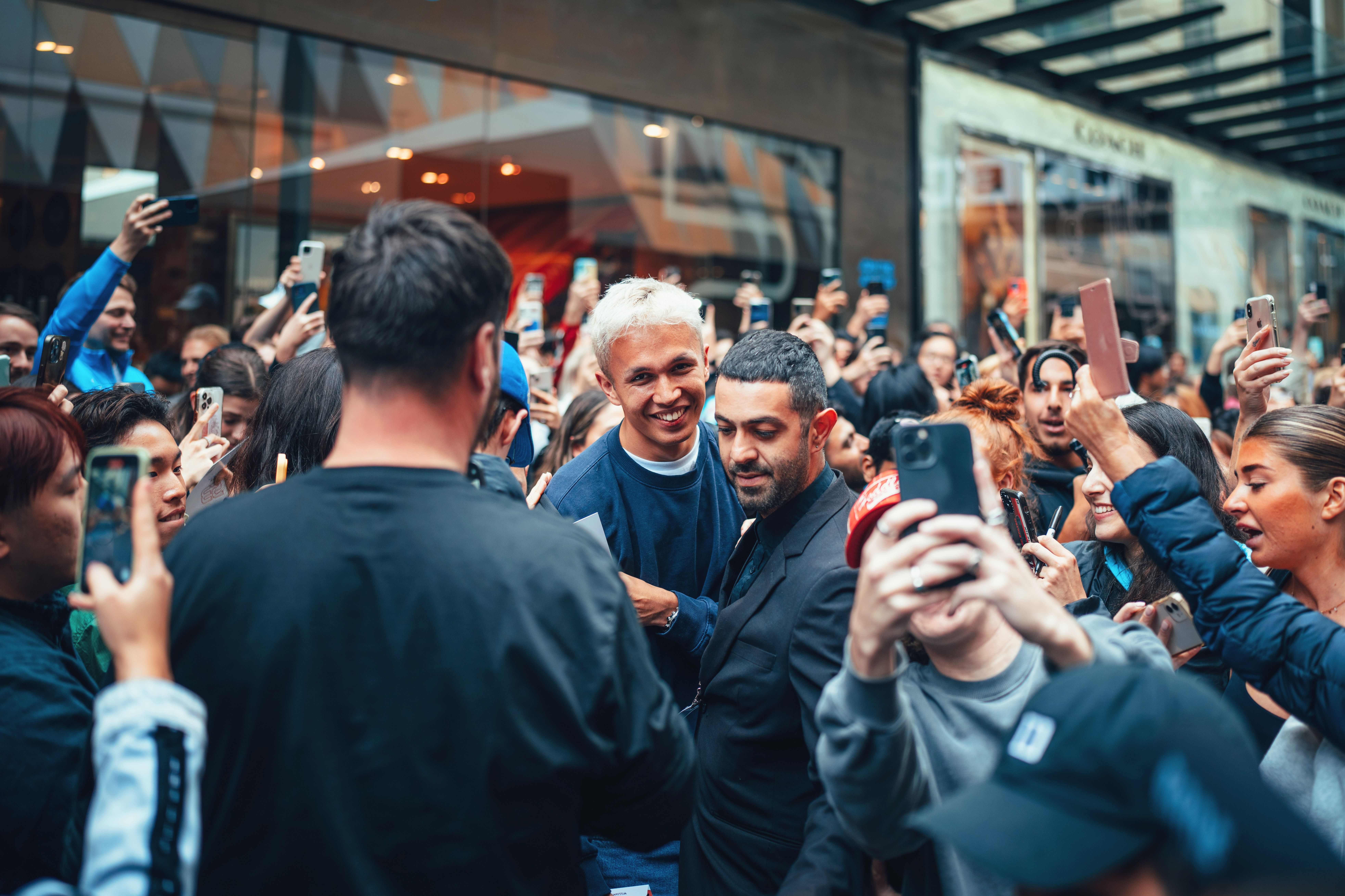 The Aussie fans couldn’t get enough of our No.23.