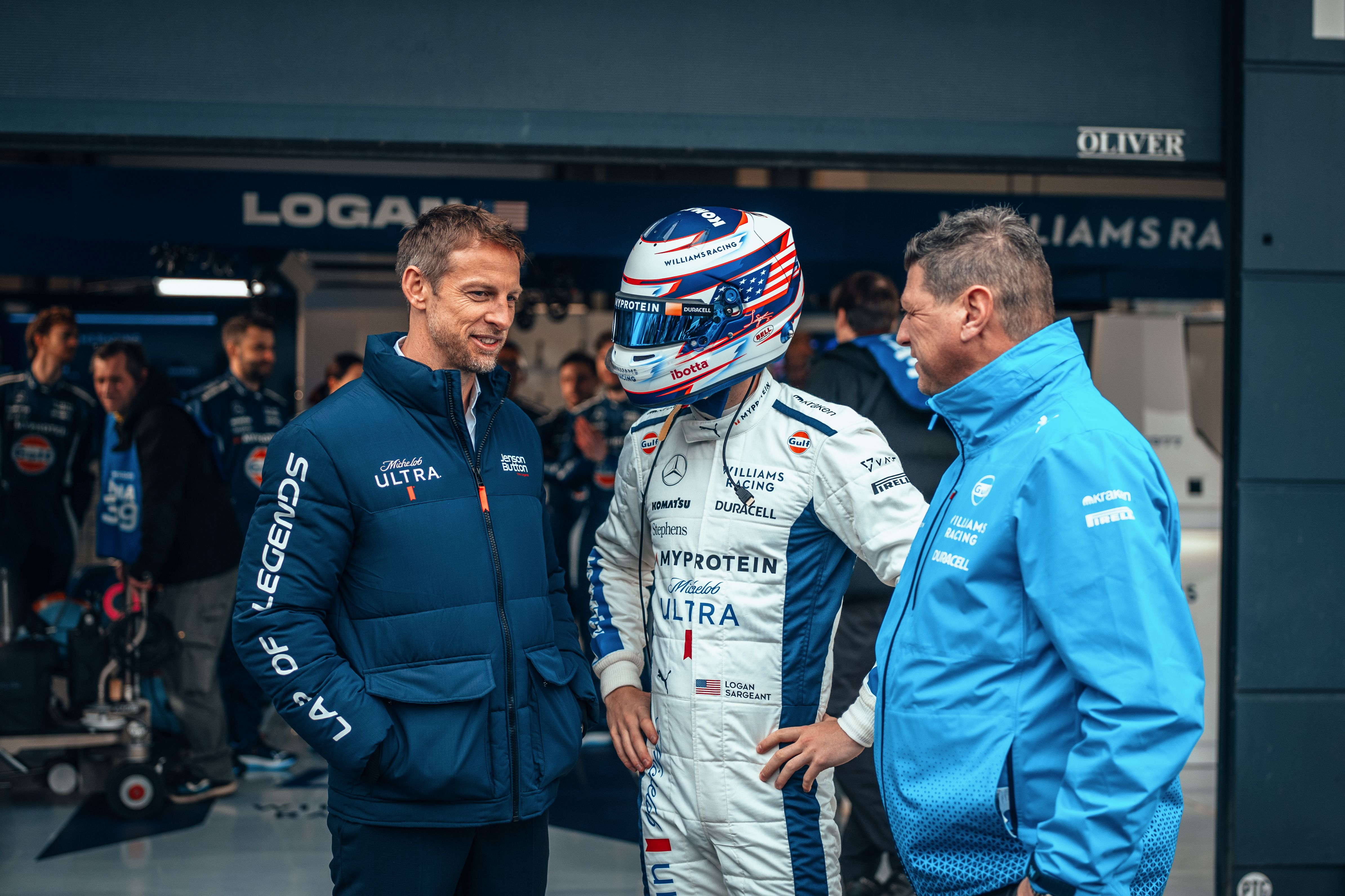 2000 Jenson takes on 2024 Logan in Lap of Legends.