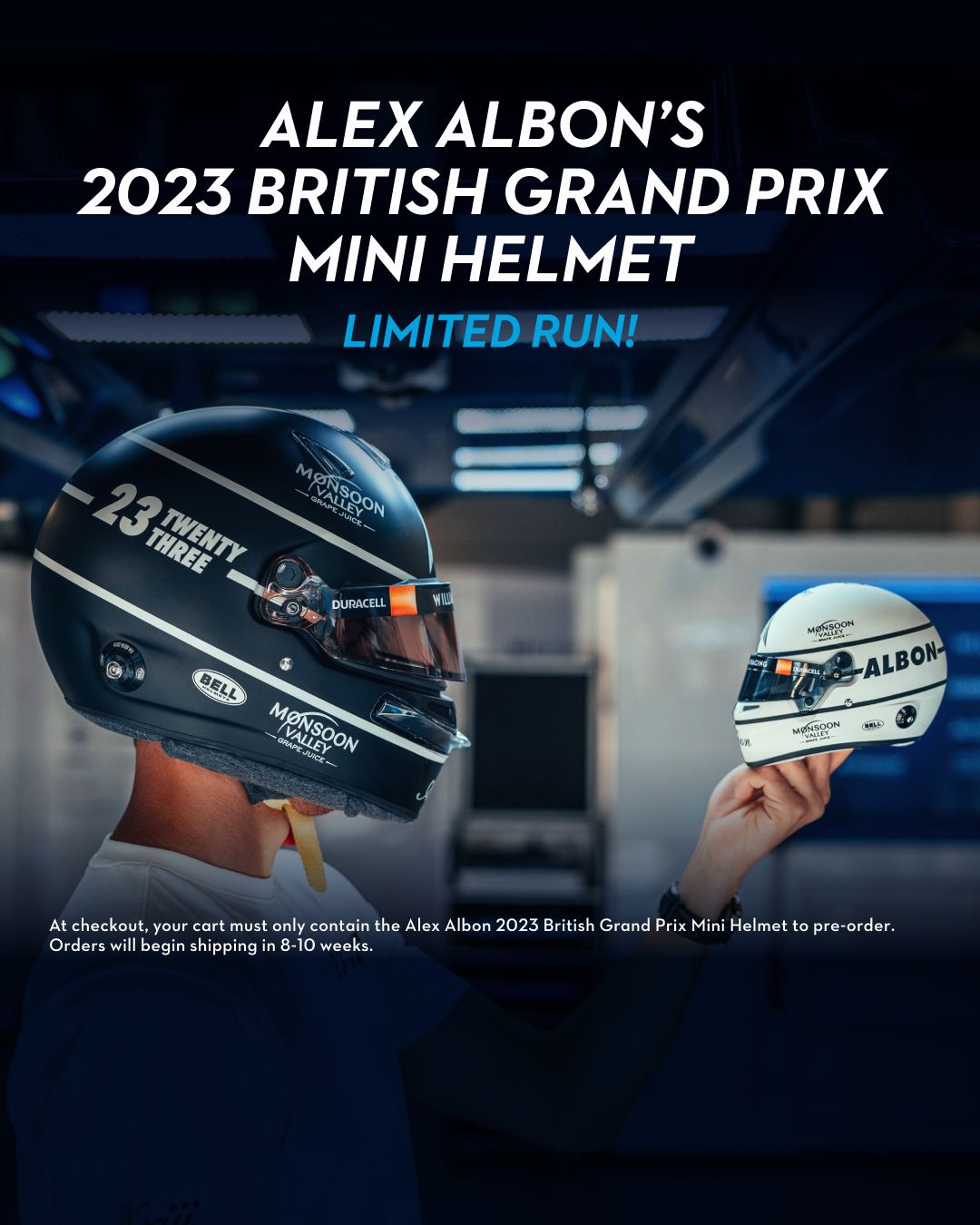 Alex albon best sale mini helmet