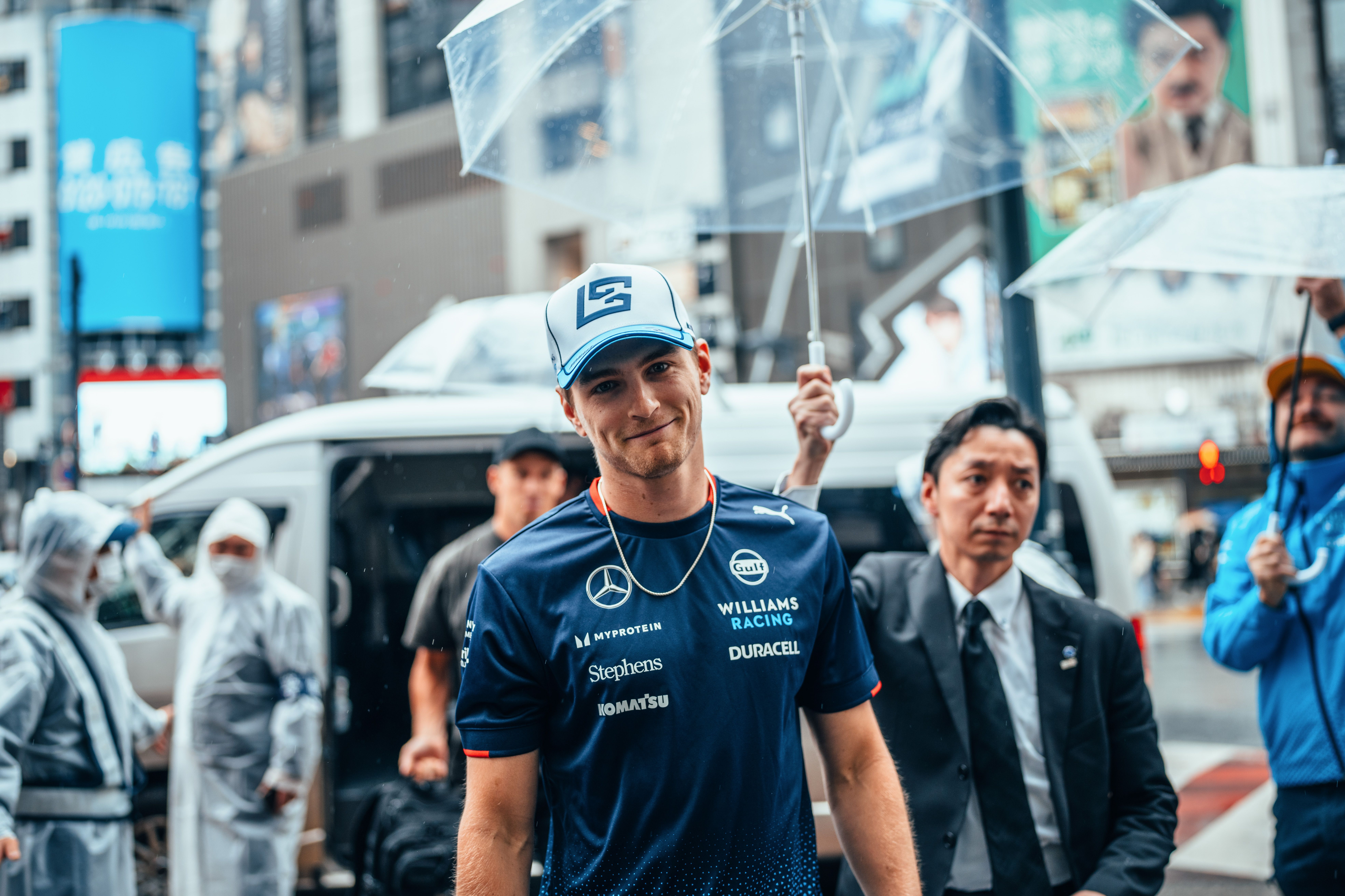 Smile for the camera Logan!