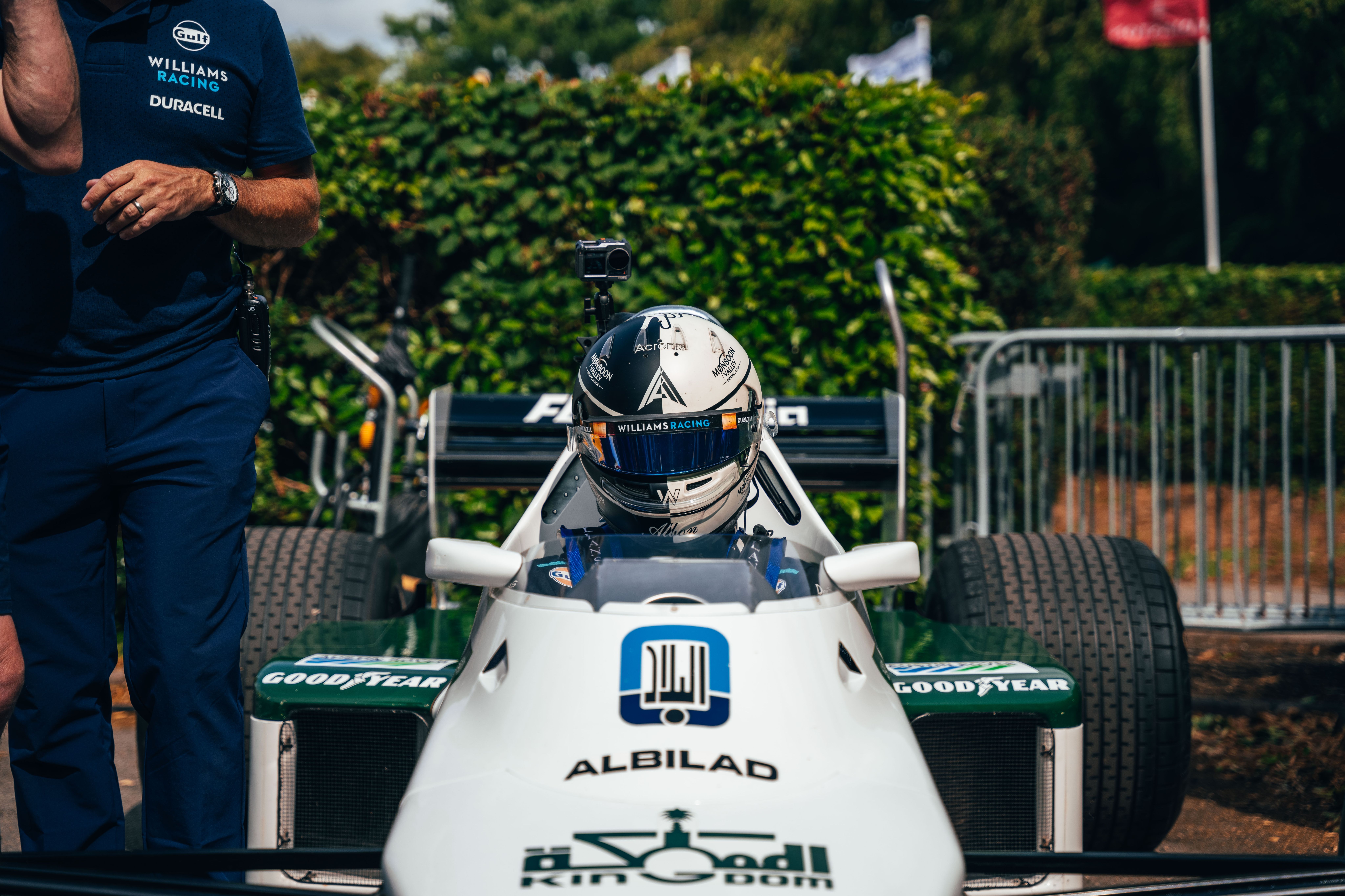 A touch more exposed than he is inside the FW45.