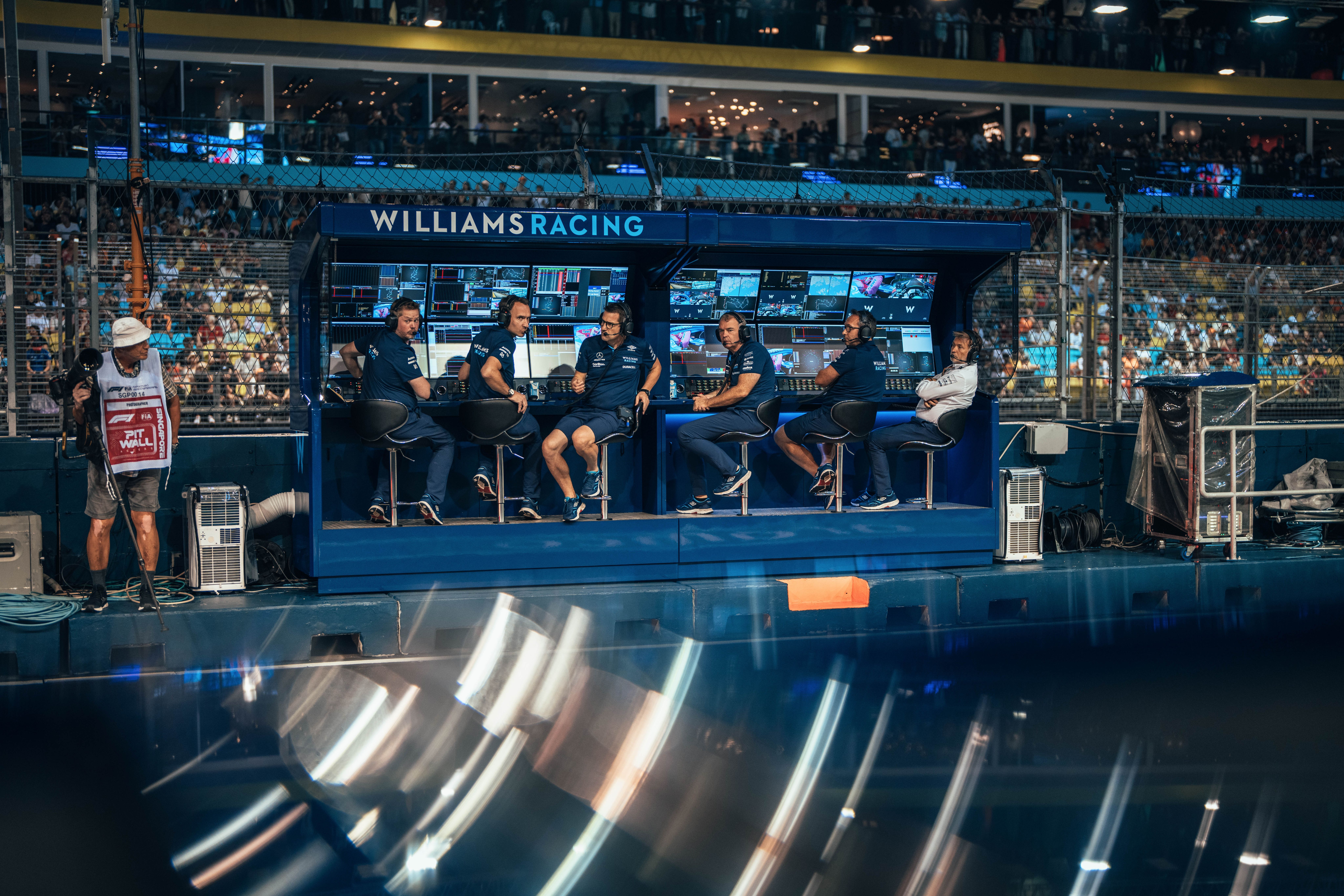Looking on from the pit wall as we go out for Qualifying.