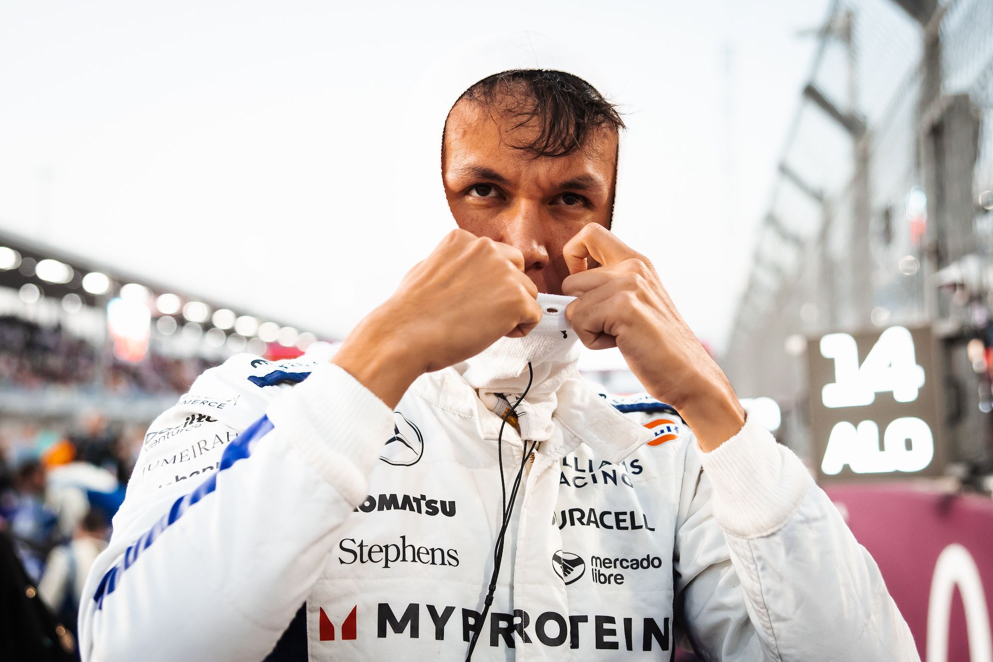 Getting ready to race for Alex.