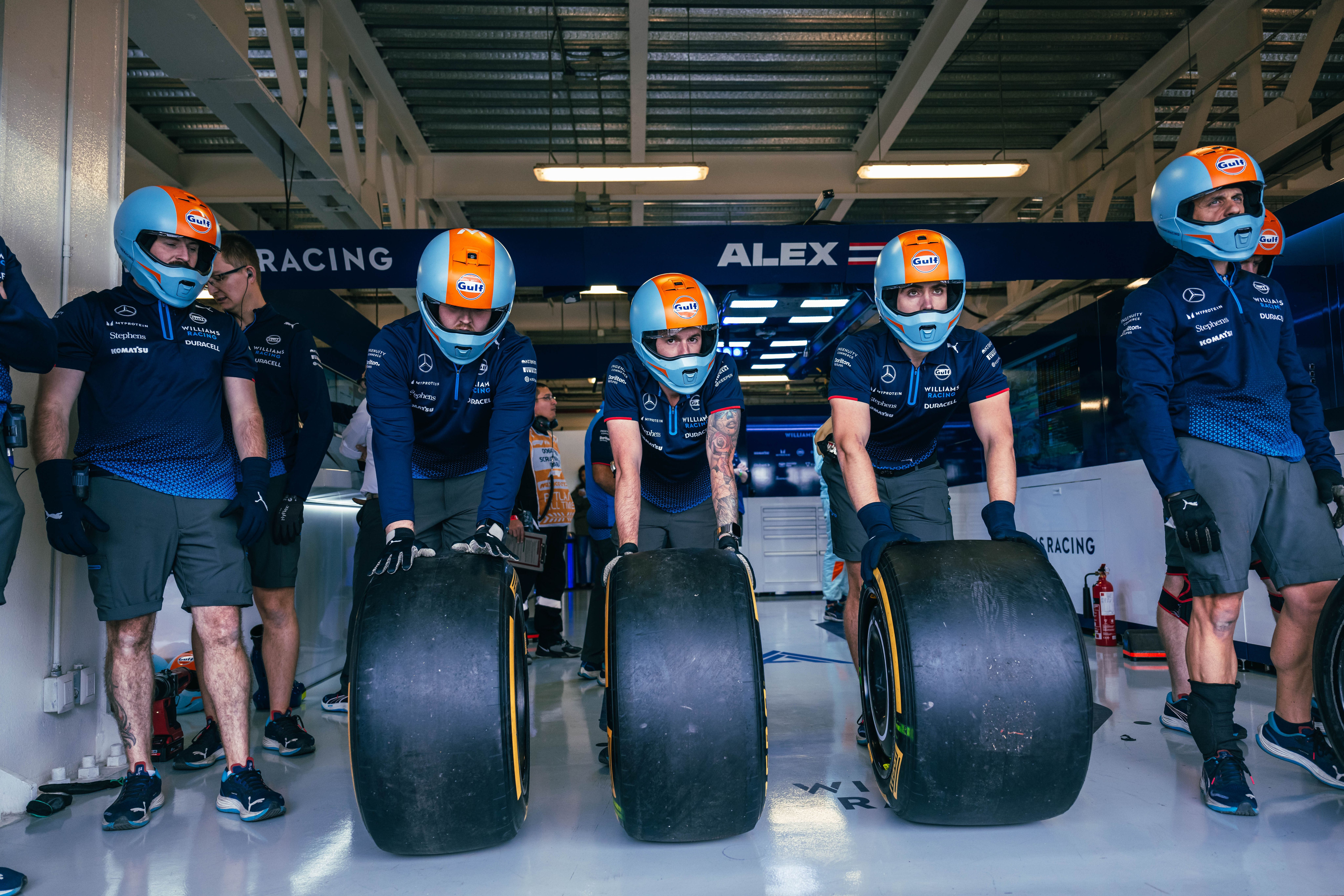 The pit crew helped maximise track time today