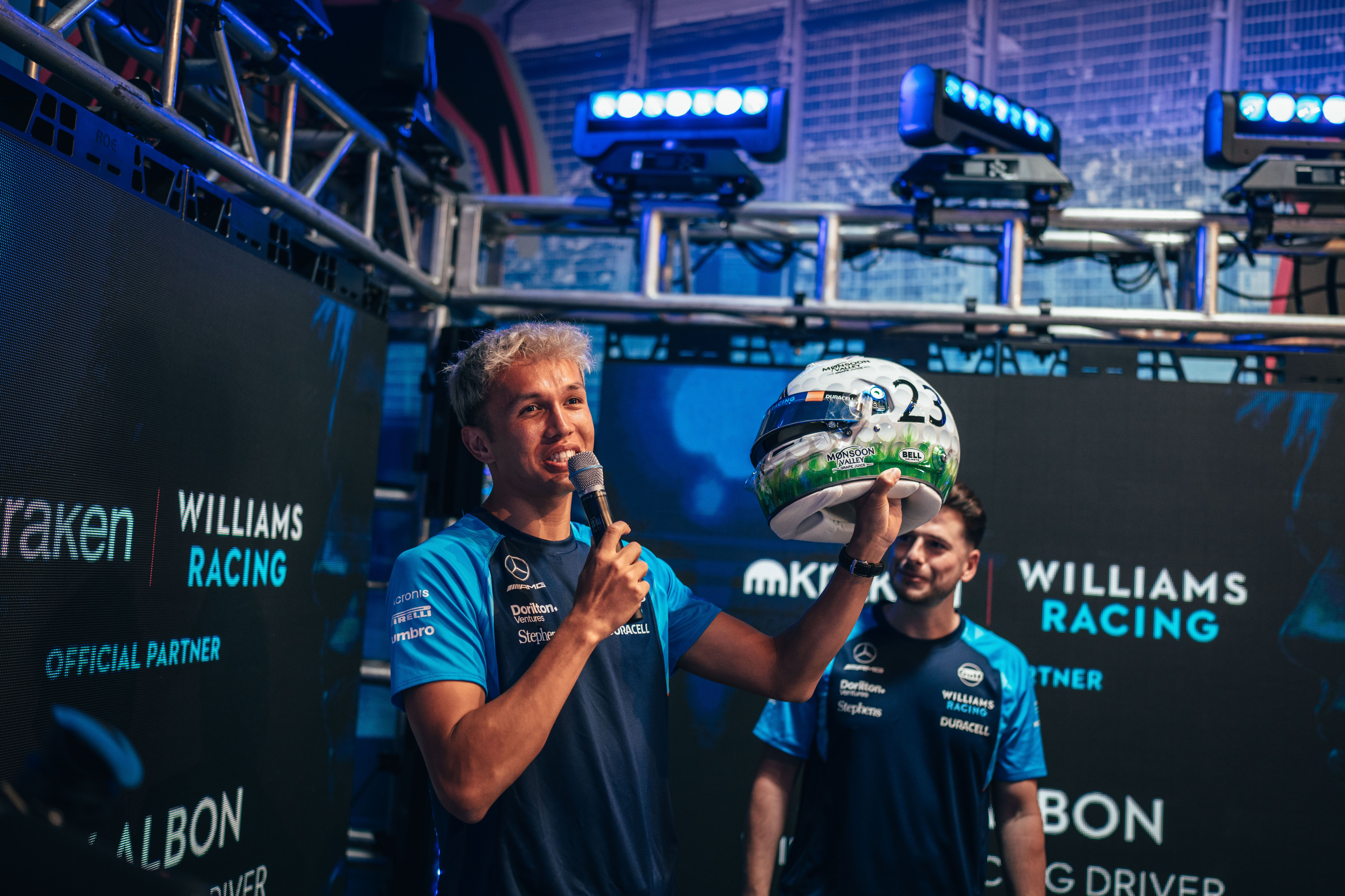 There was time for a special helmet reveal too, that’s par for the course with Albono.