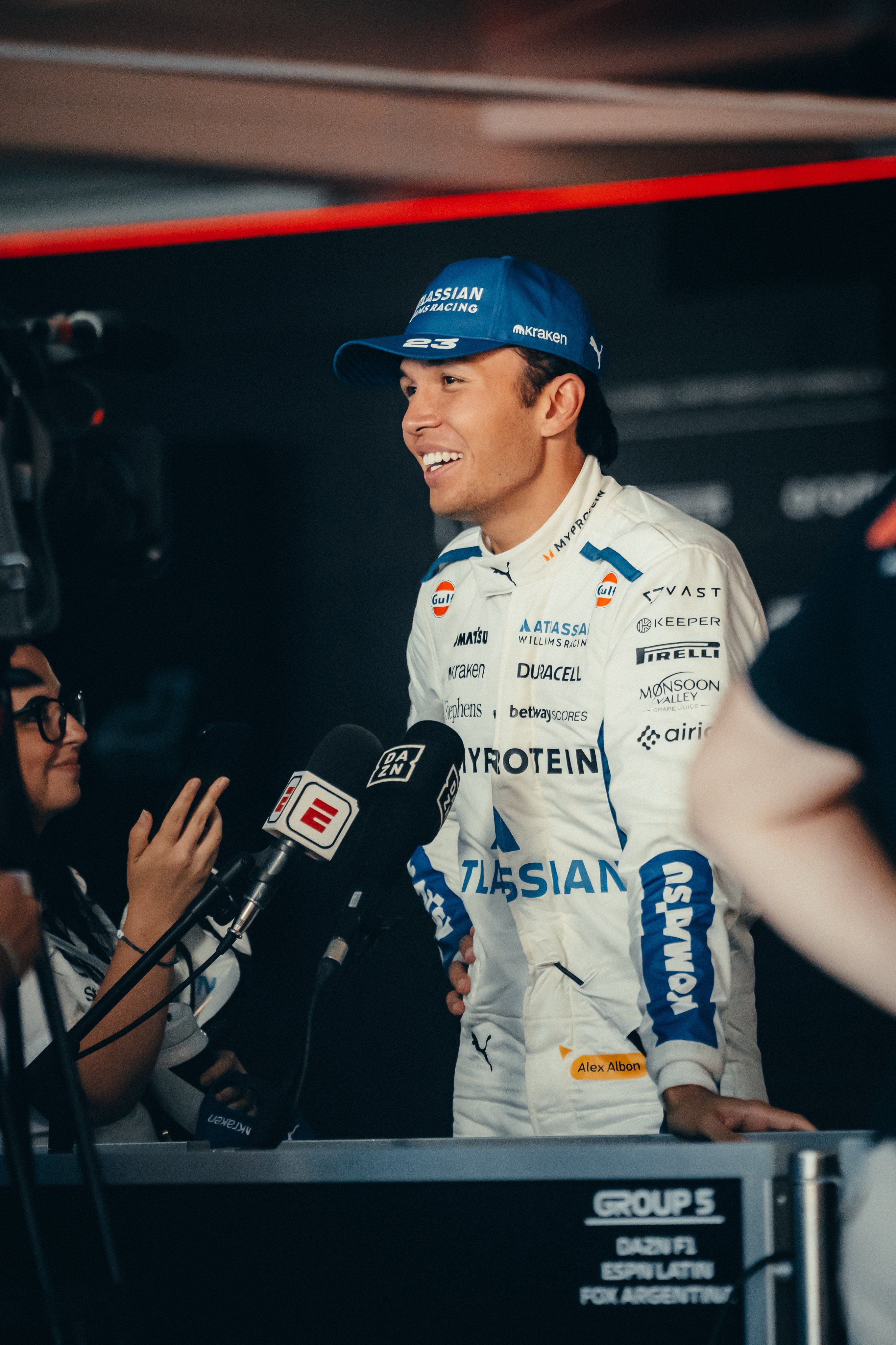 Media duties after his sixth points finish of the year