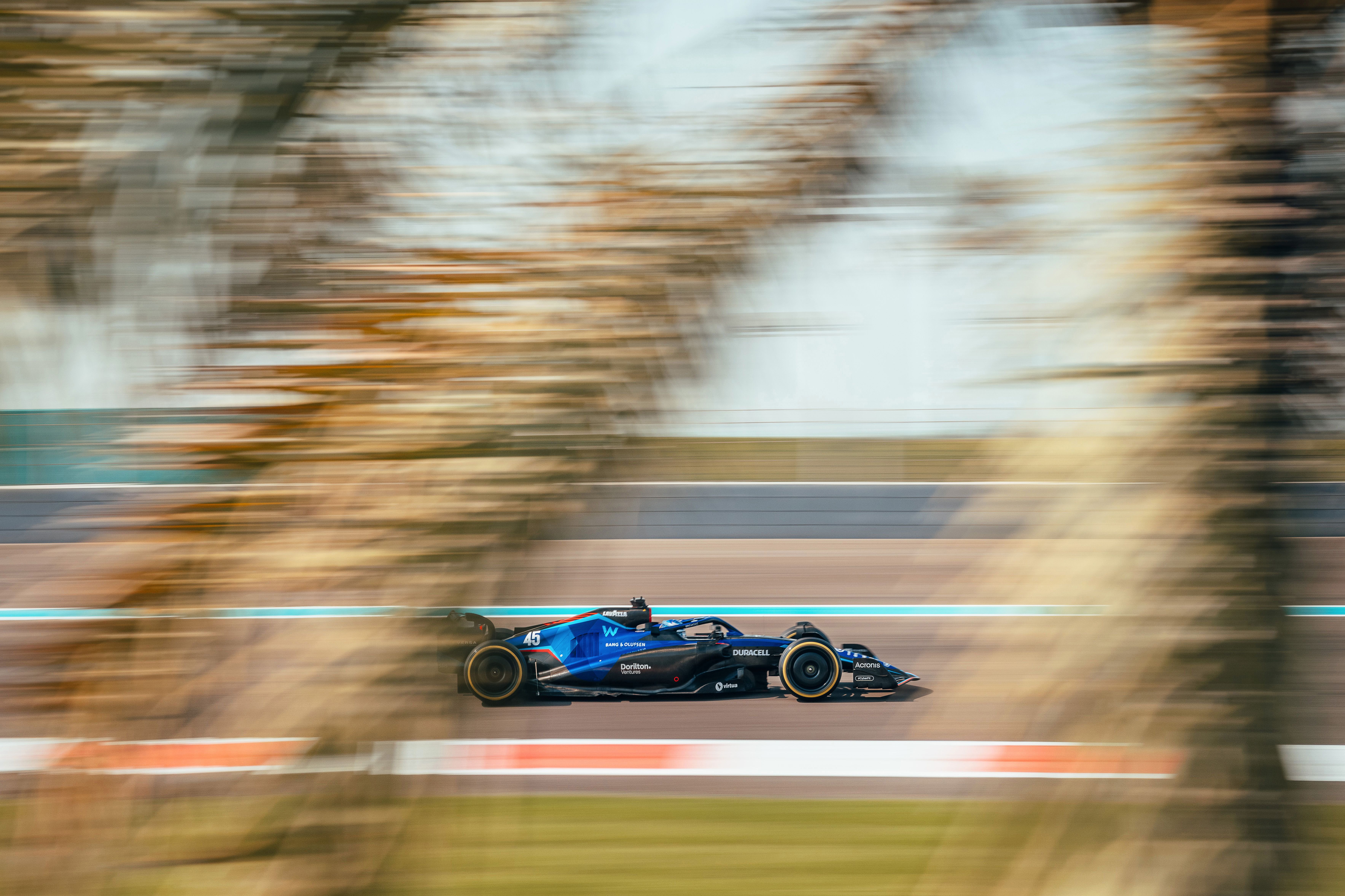 Whilst Logan enjoyed his first full day behind the wheel of our FW44