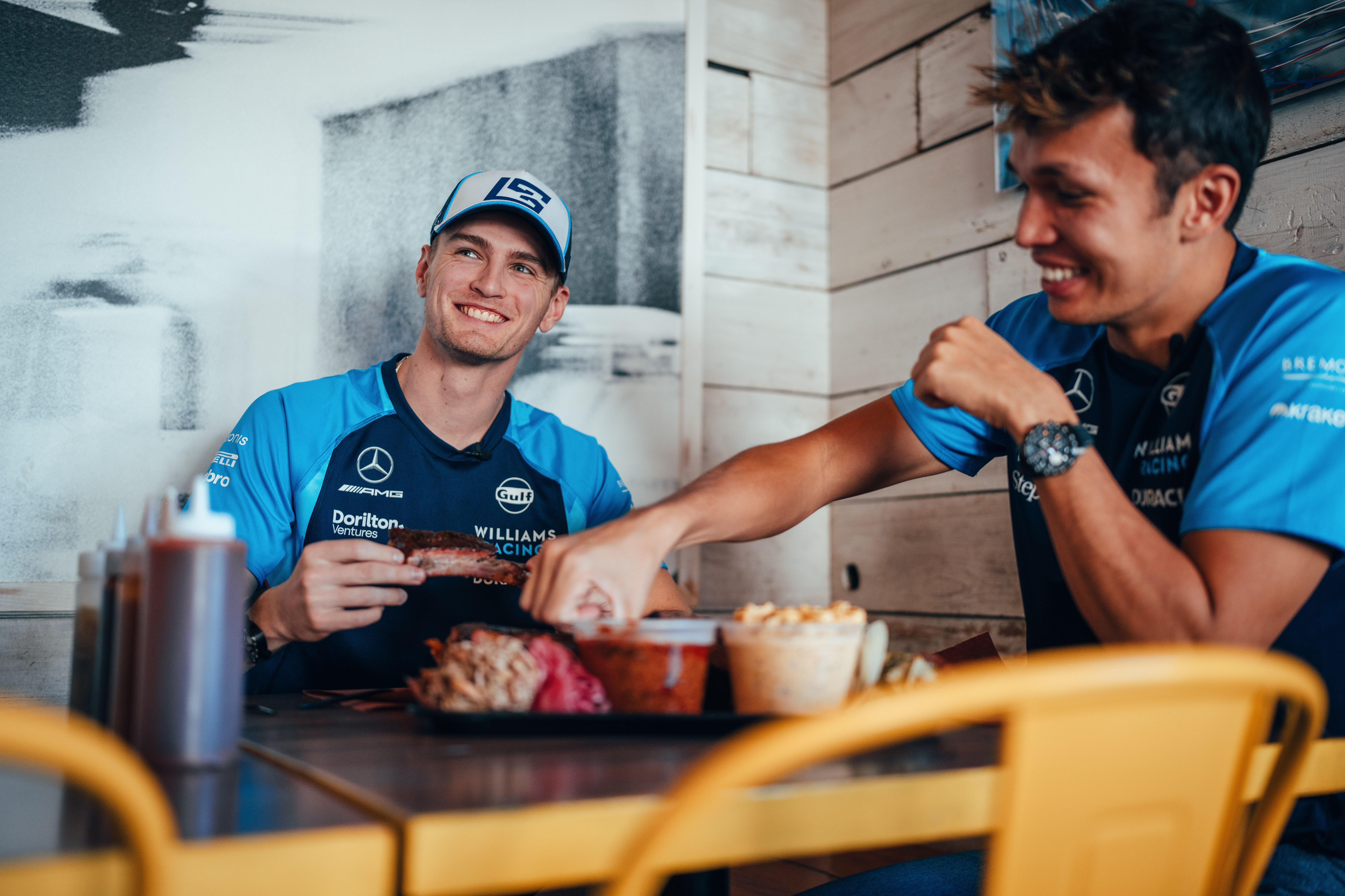 Time to dig in, and someone is more than ready to go.