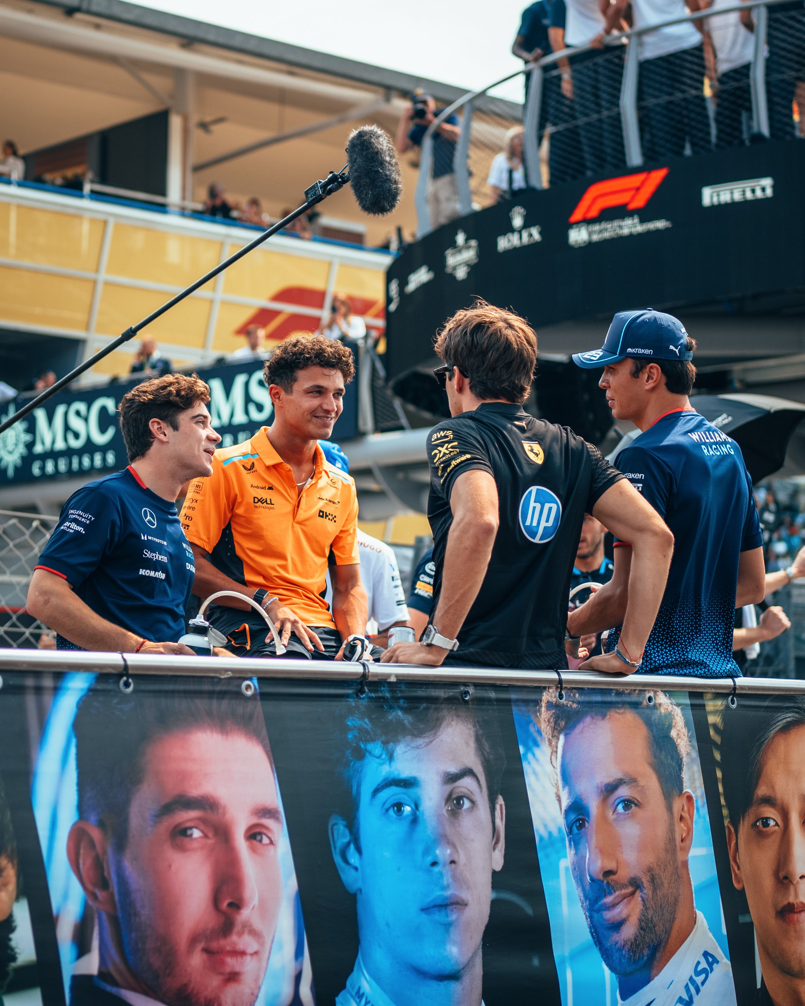 Catching up with Lando, Charles and Alex.