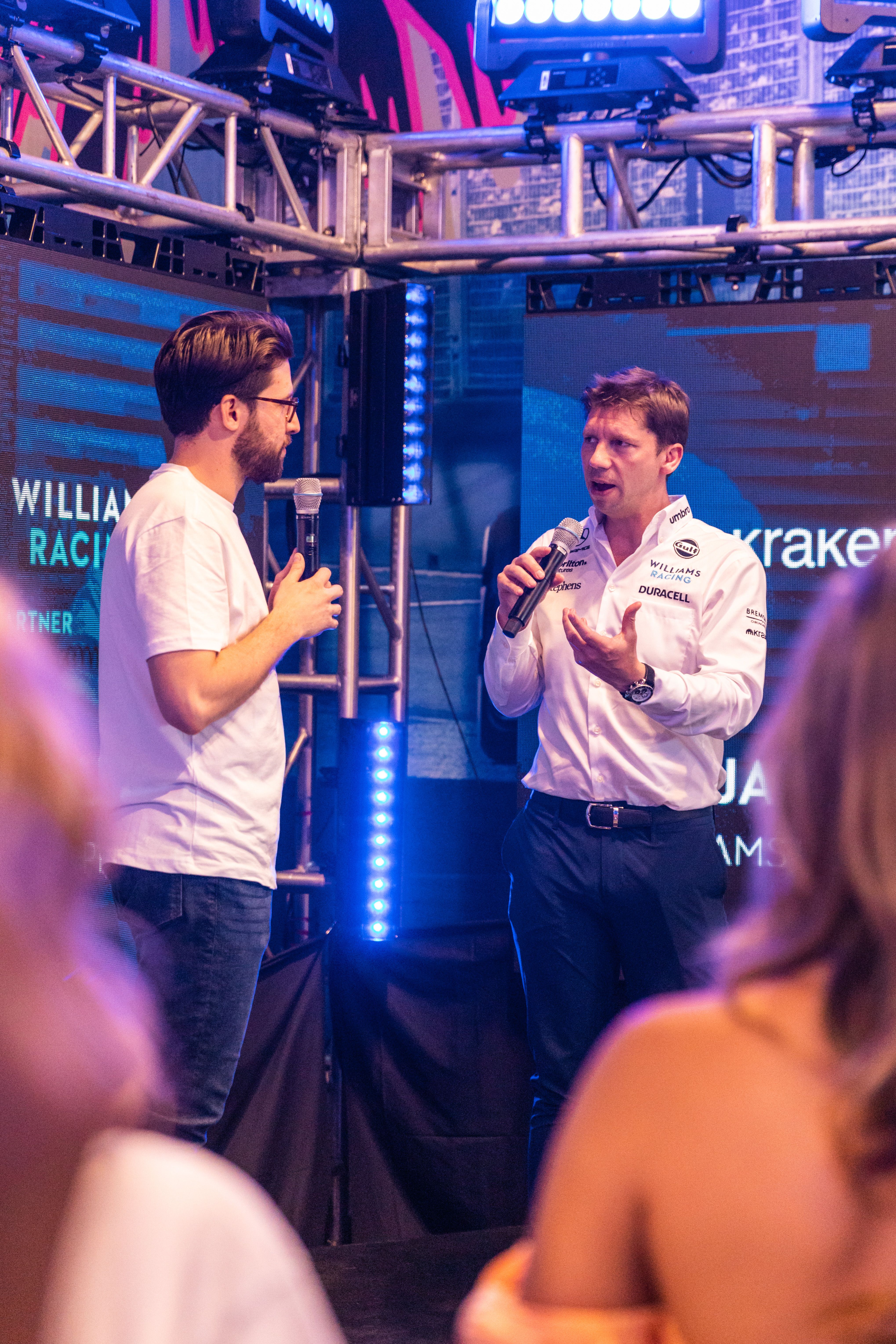 Up next, it was a pop-up debut for Team Principal James Vowles.