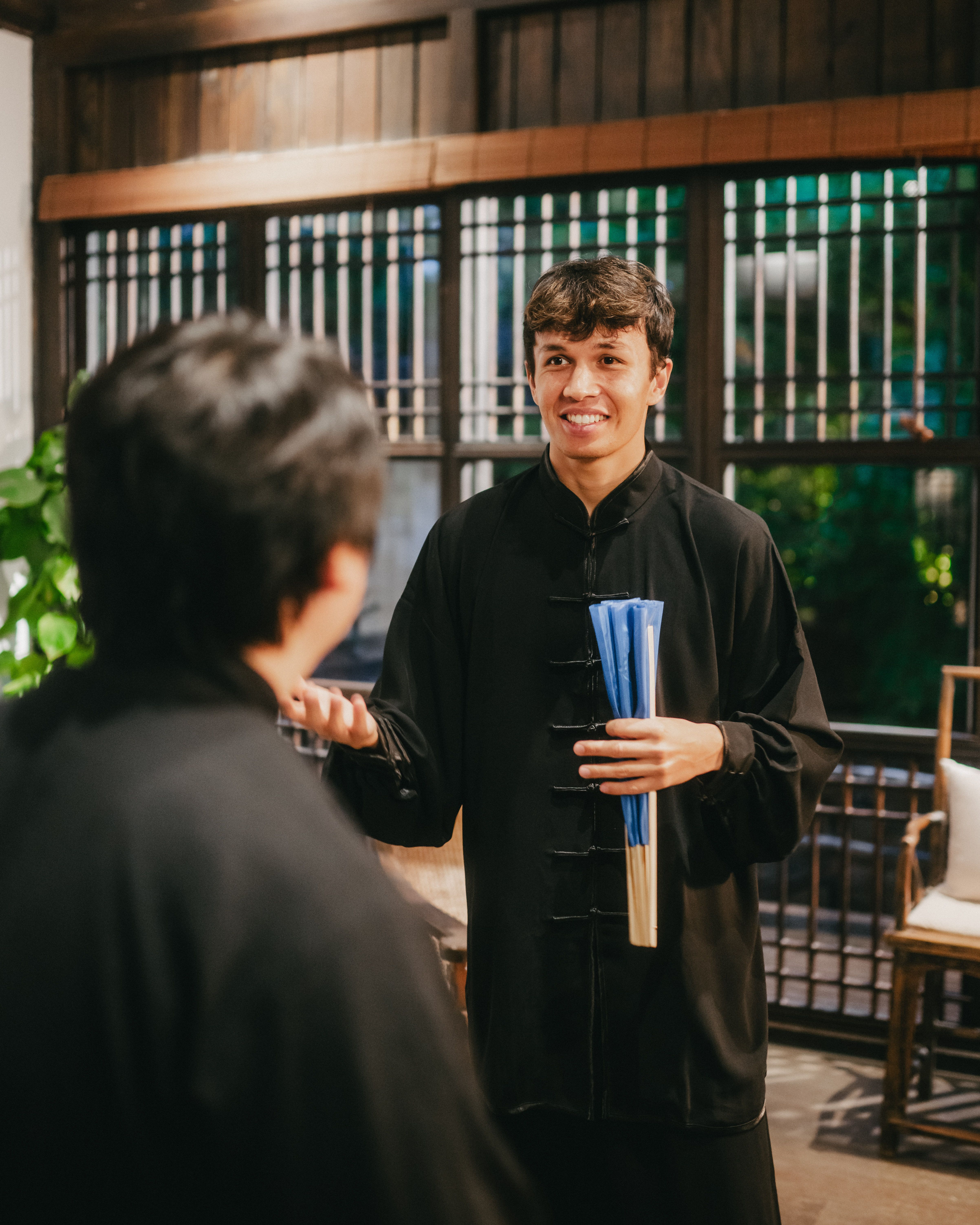 Quizzing the Grand Master.