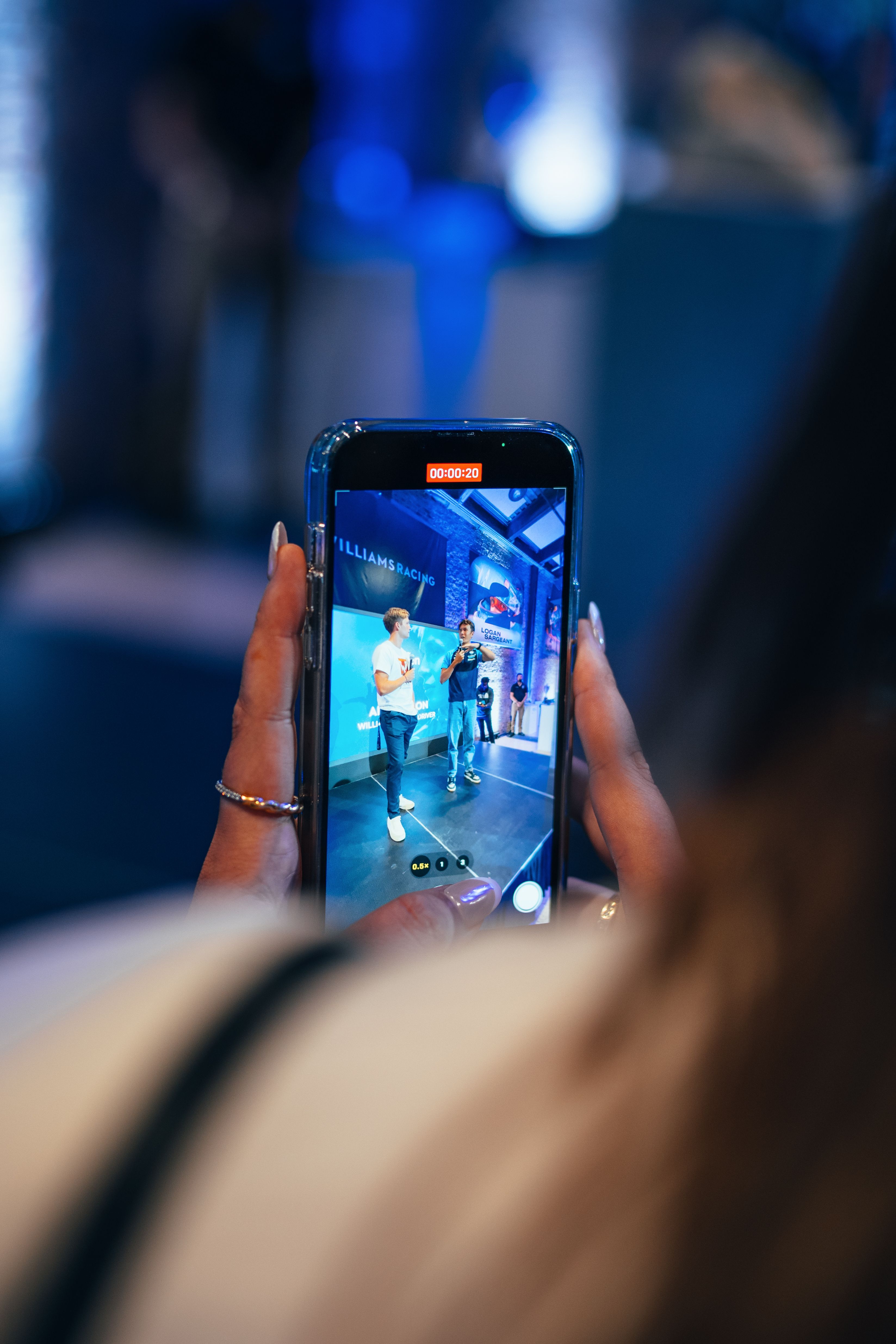 Capturing the moment.