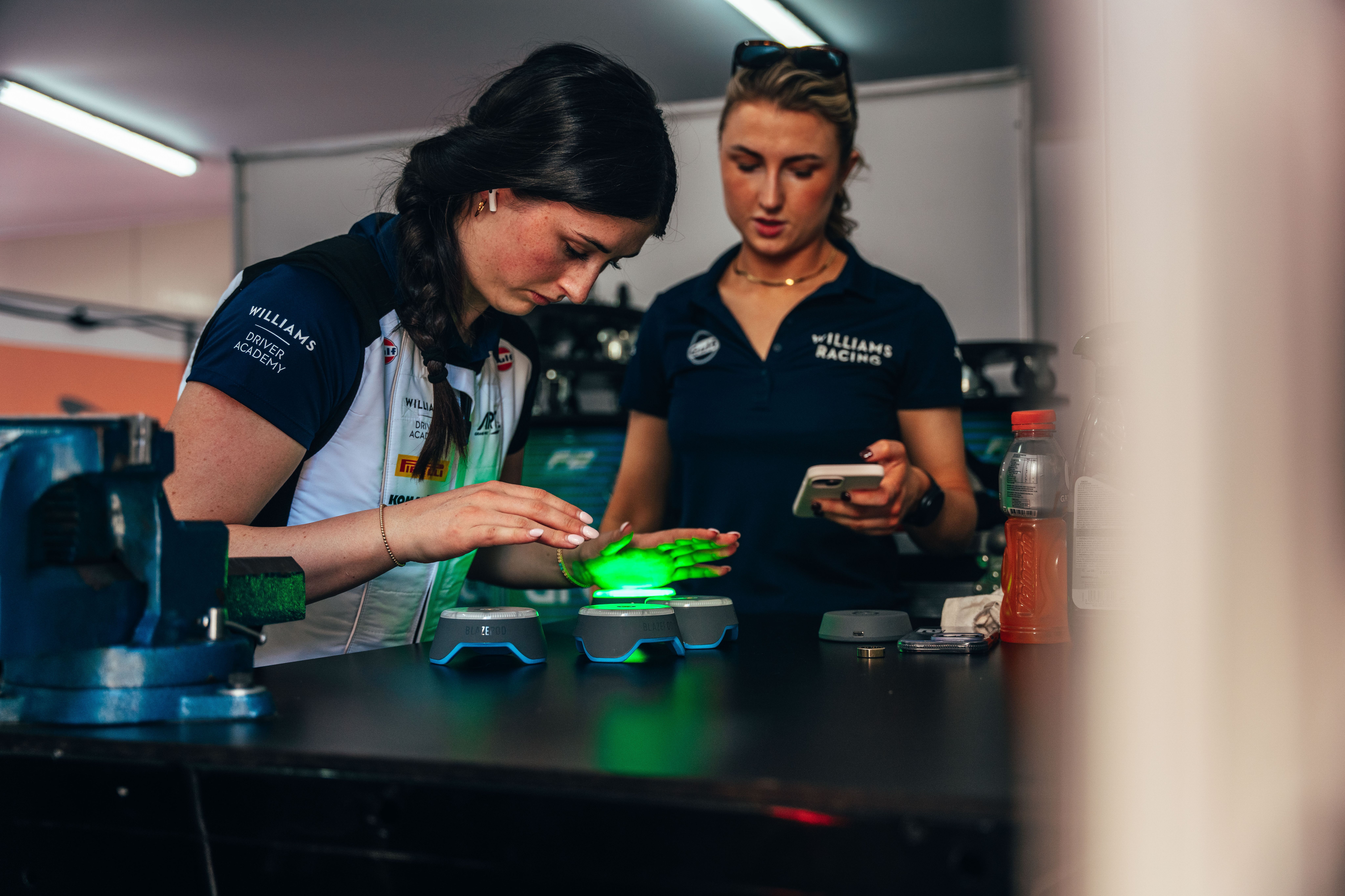 Getting in the zone.