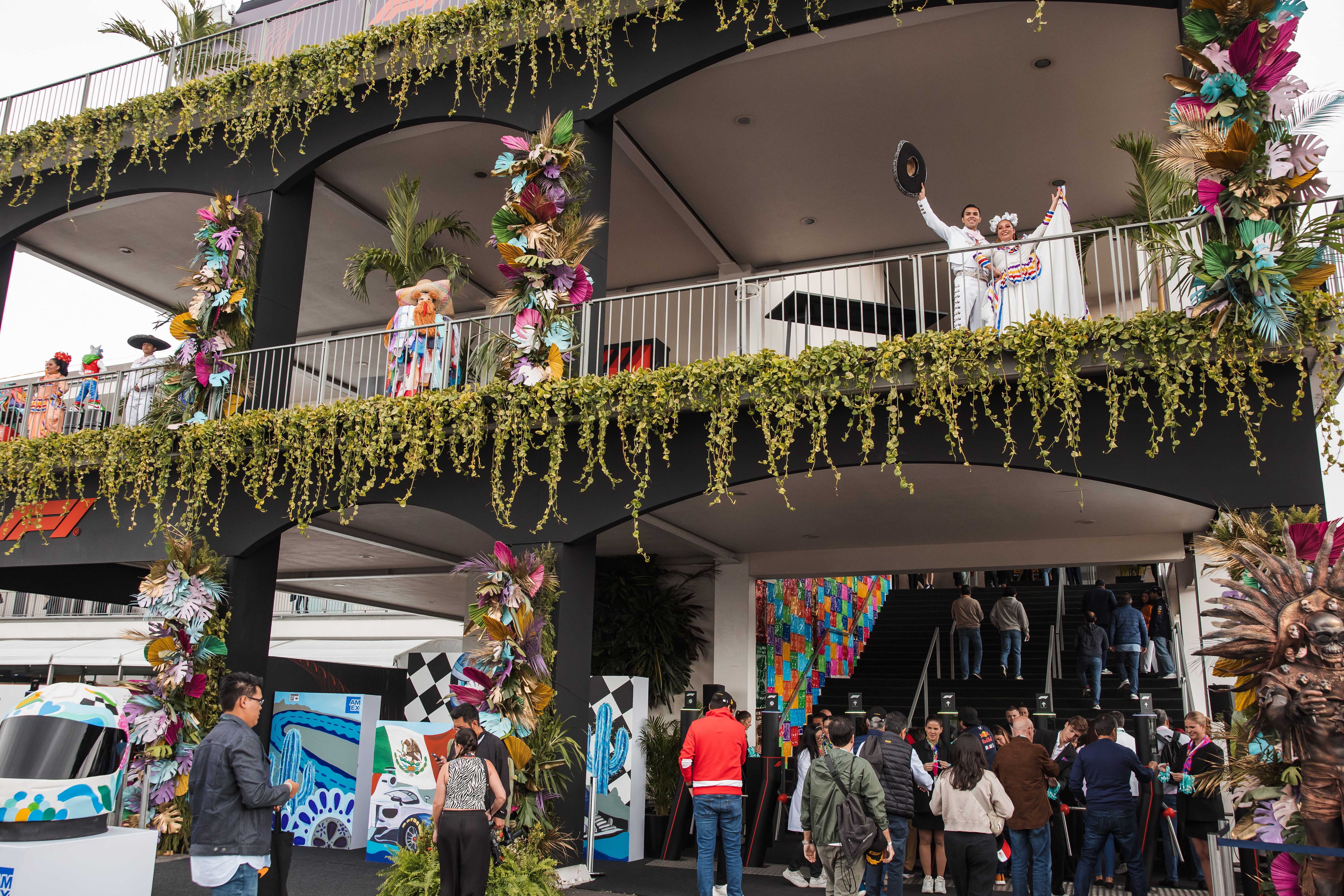 The Mexico City paddock is very unique