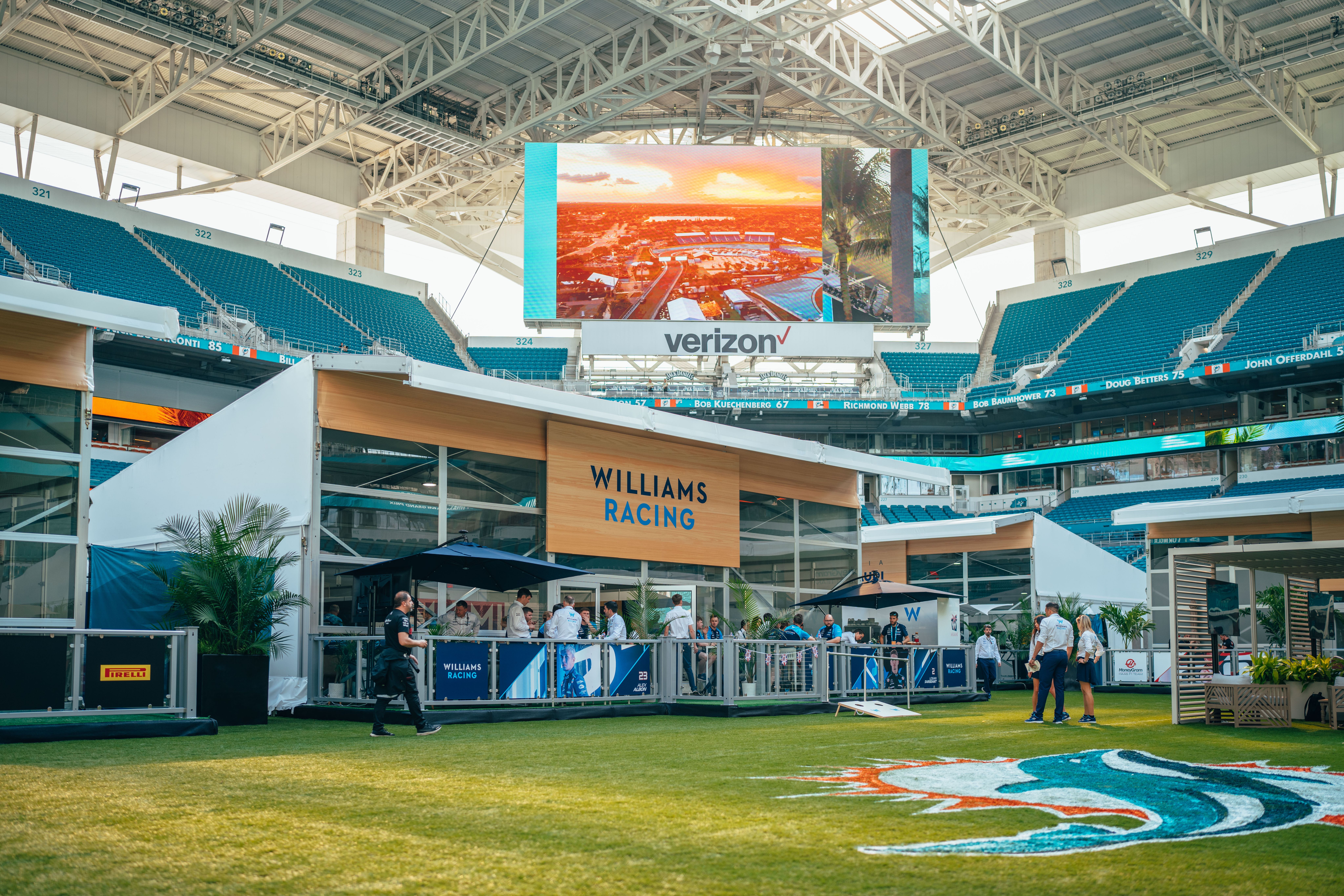 Our base within a paddock like no other.