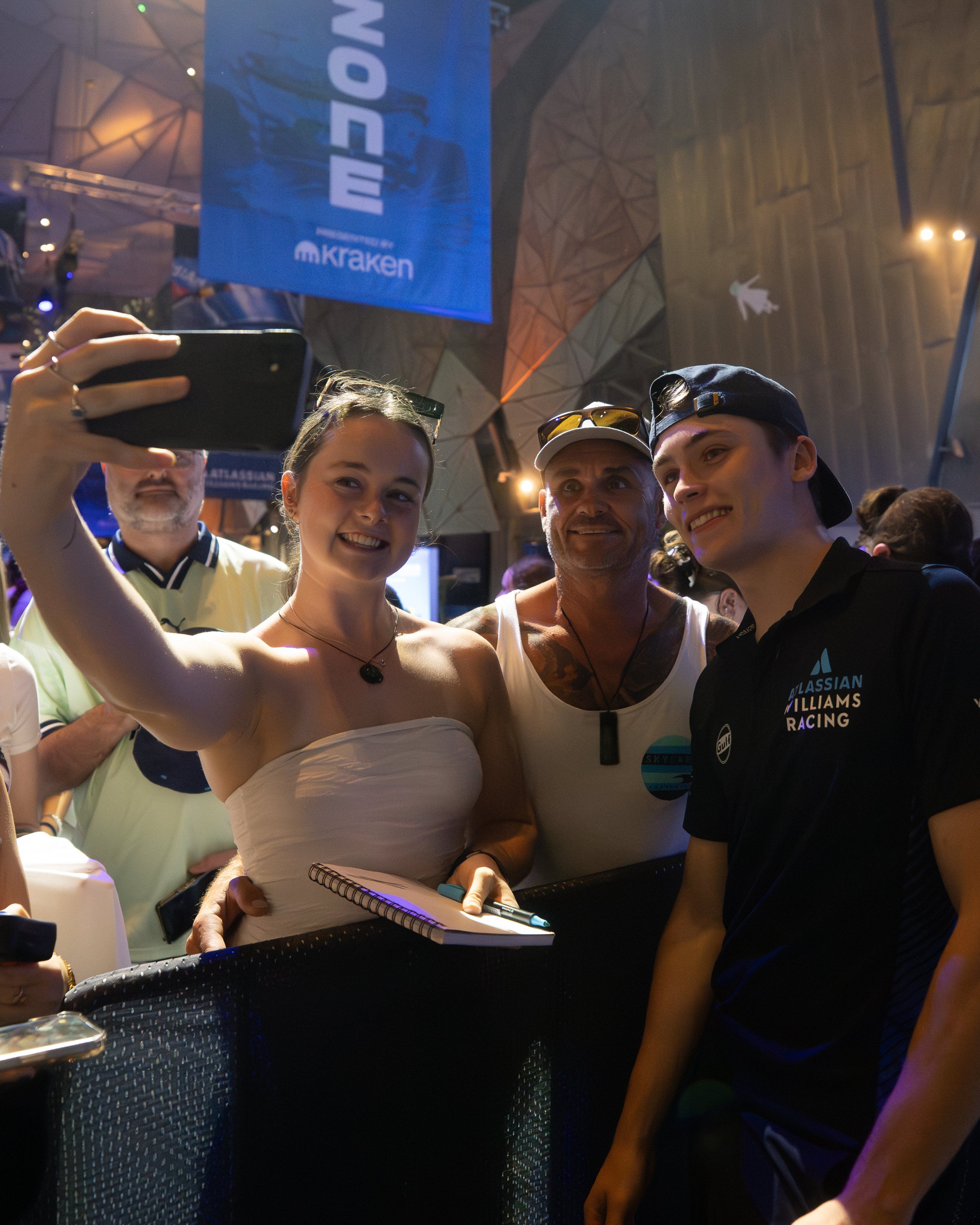 Meeting the fans after his Q&A.