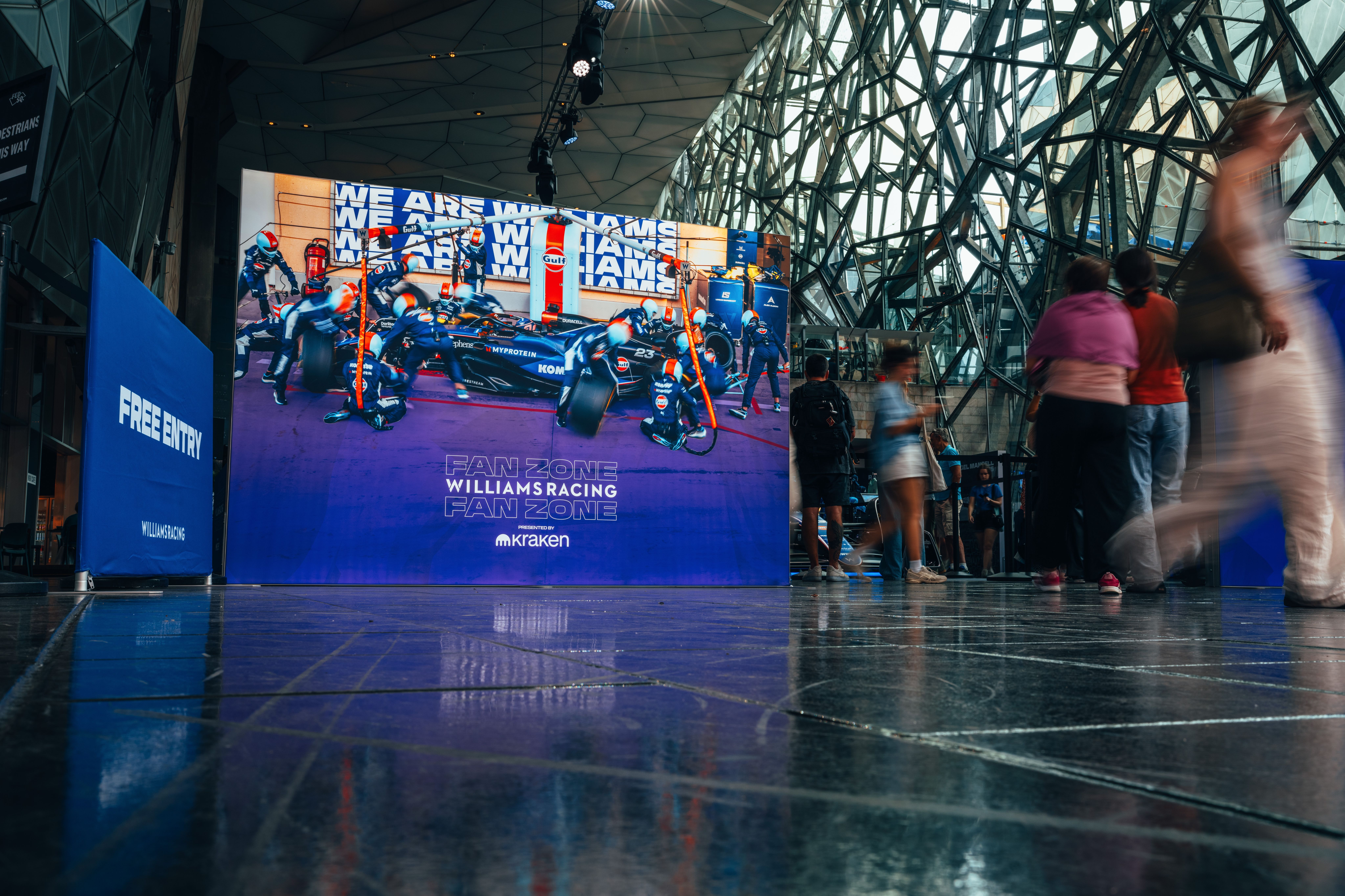 Welcome to our Fan Zone, presented by Kraken, in Fed Square... let's take a look around!