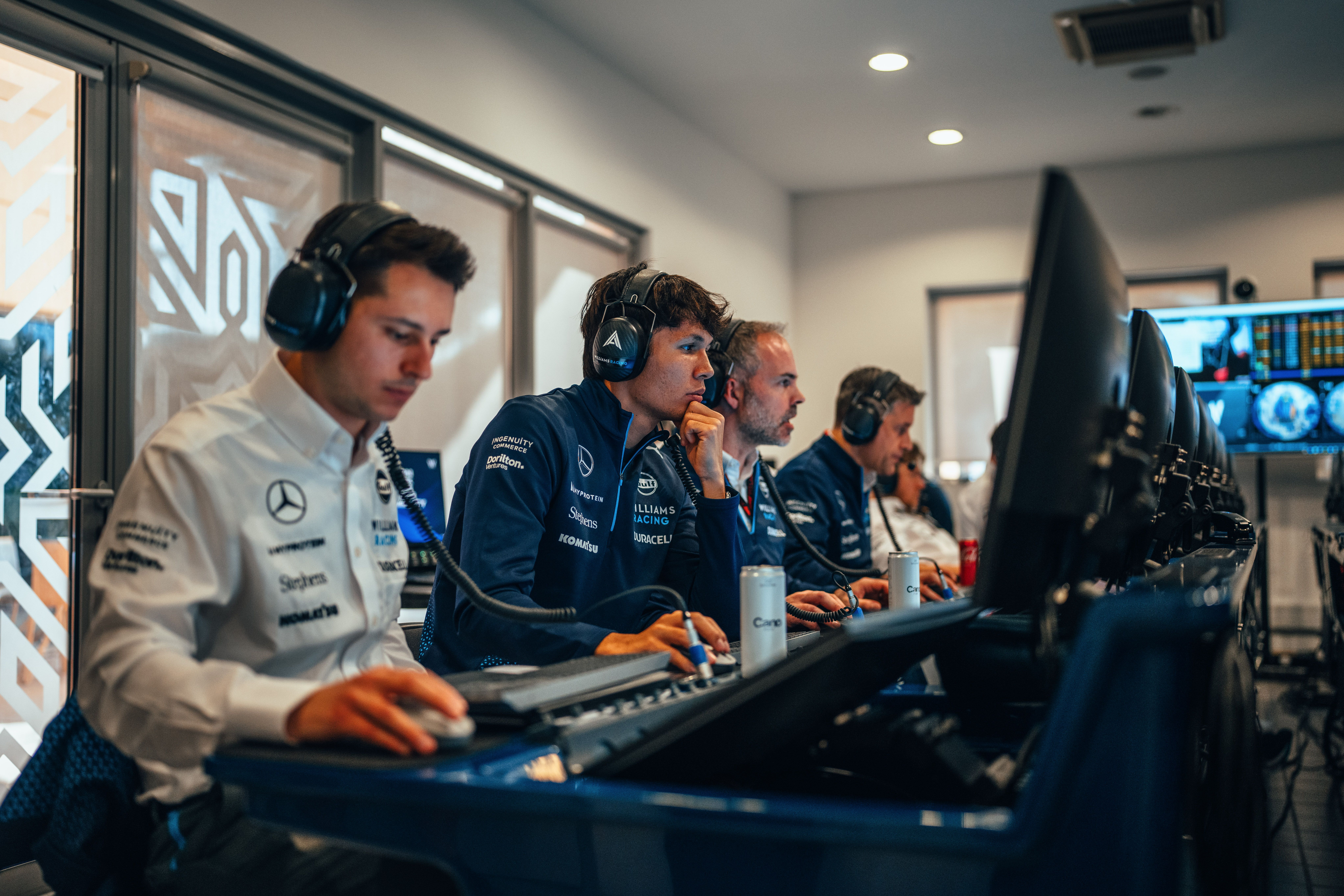 He might not be in the car today, but he’s keeping his eyes on everything.