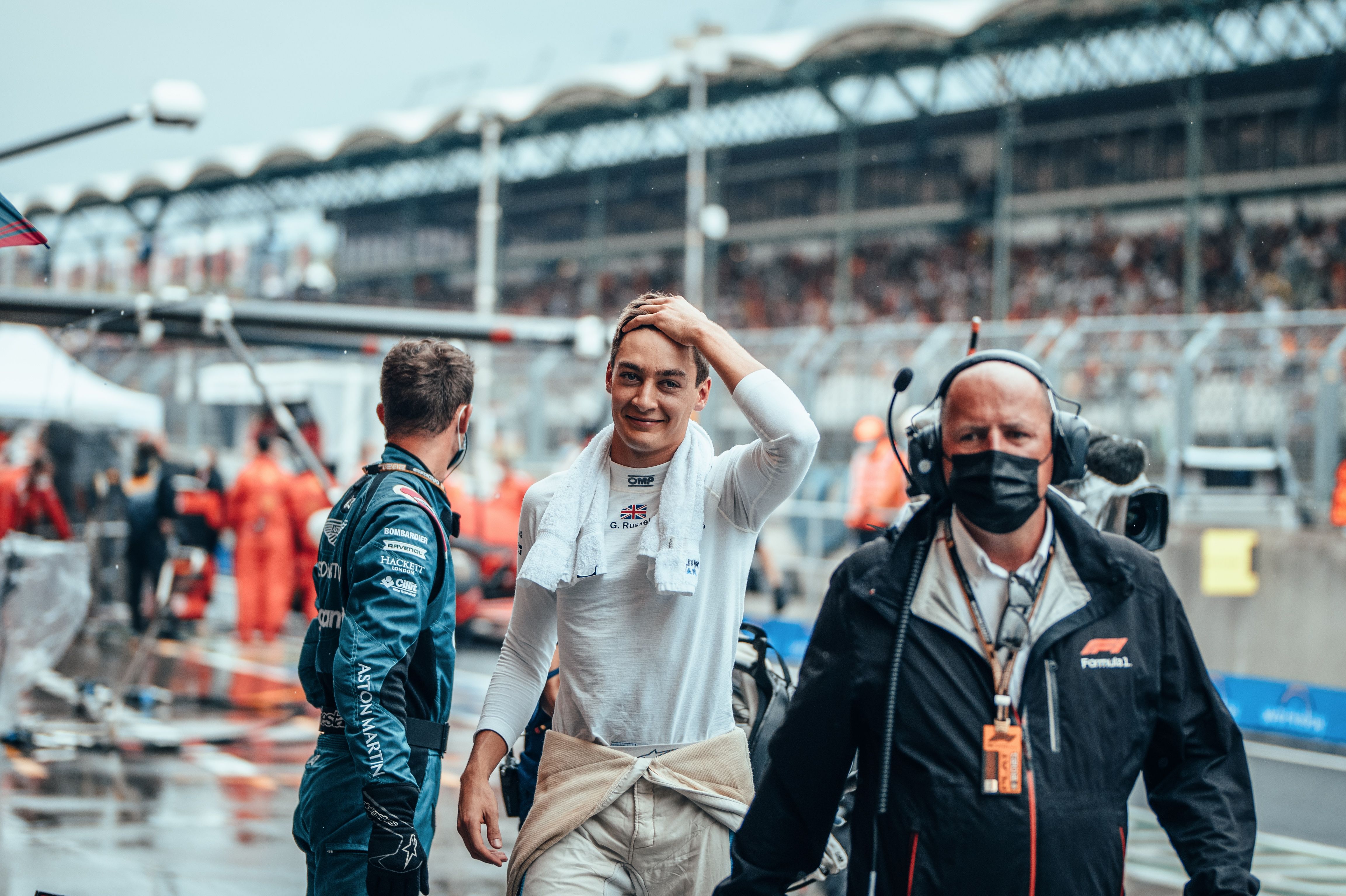 A downpour before the race led to a multi-car collision at T1, but our duo made it through cleanly.