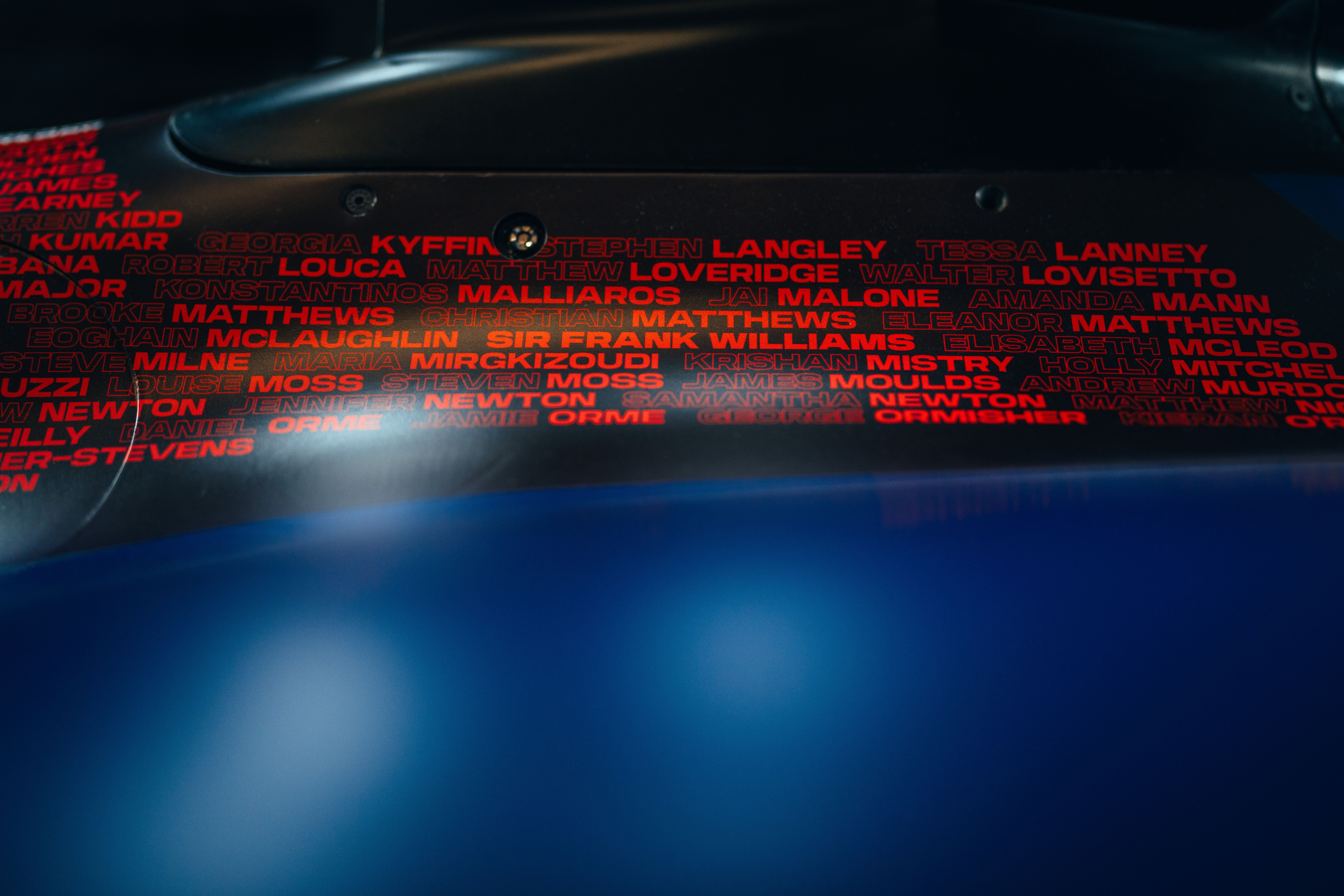 Sir Frank, always racing with us.