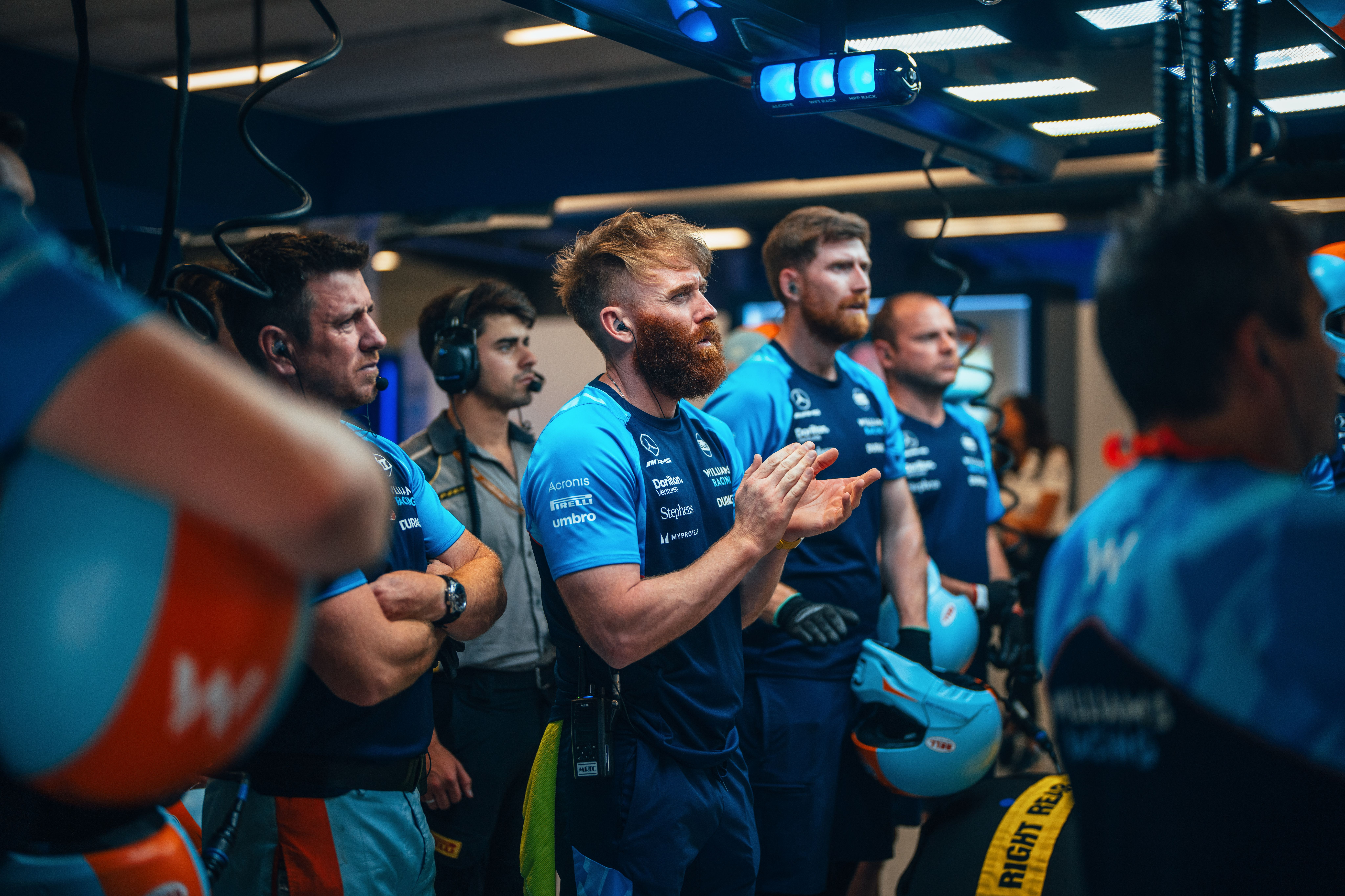 Applause for Albono as he progresses.