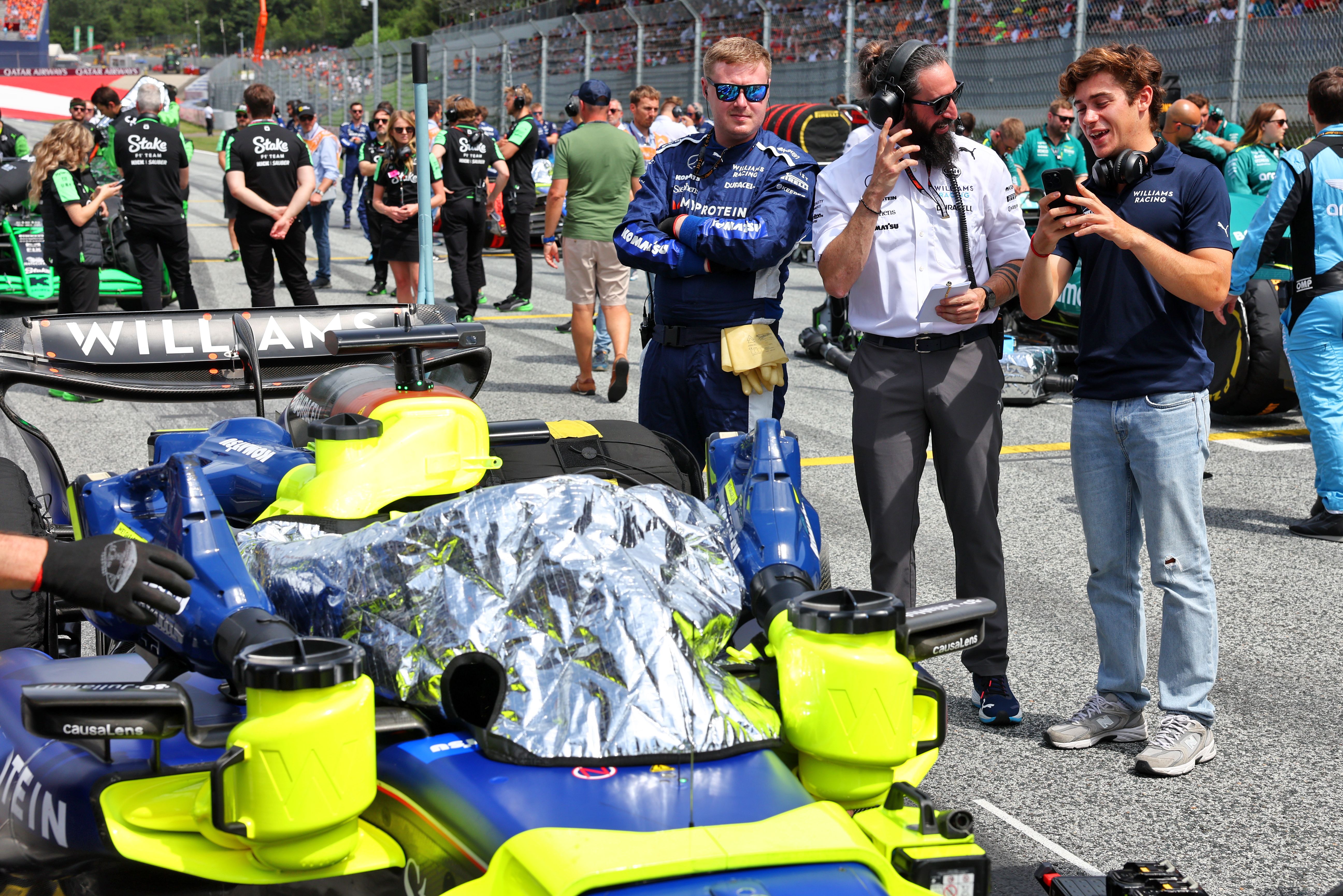 Joined by Williams Academy driver Franco Colapinto.