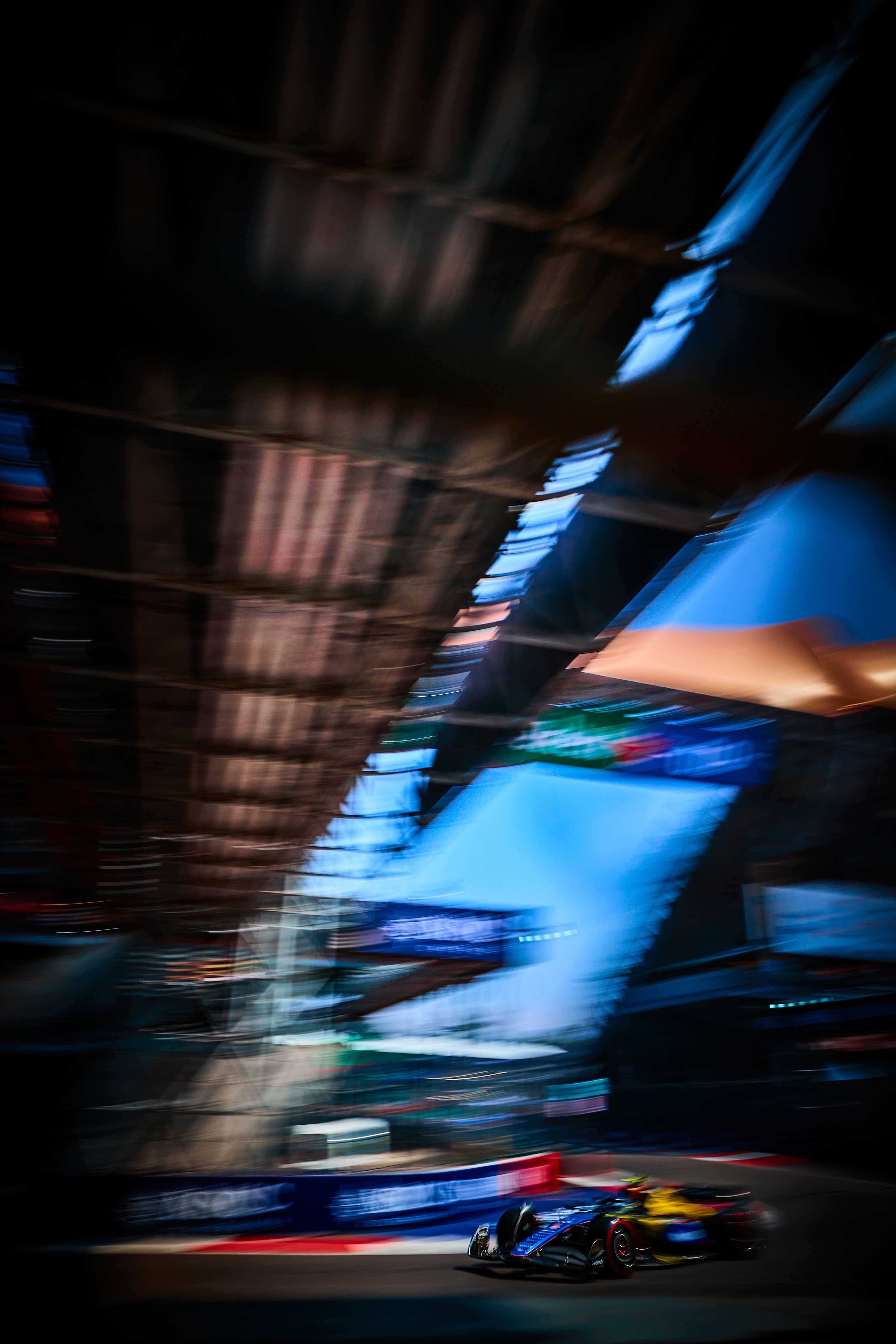 Franco flies through the stadium section