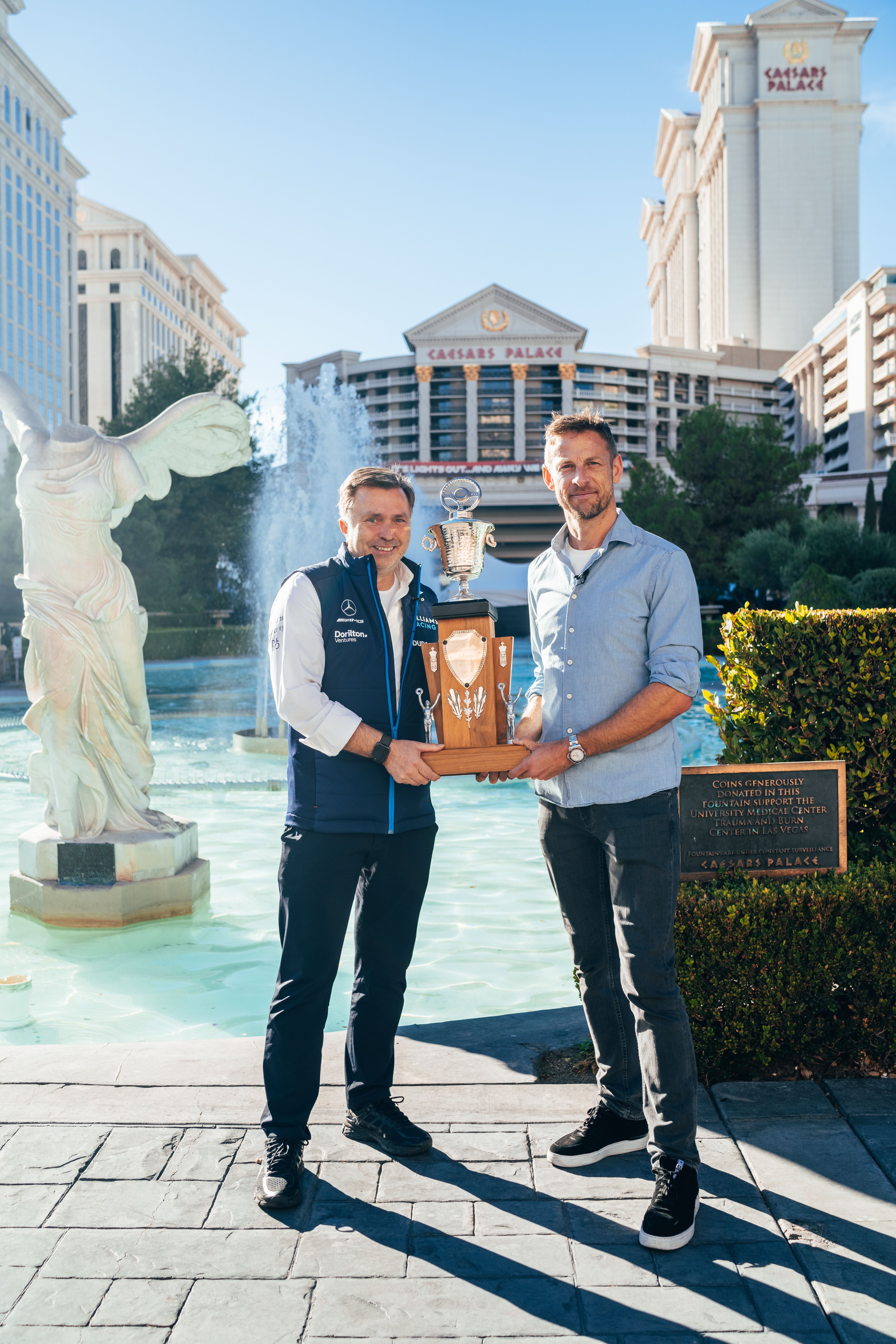 Hanging out with the boss and a champion!