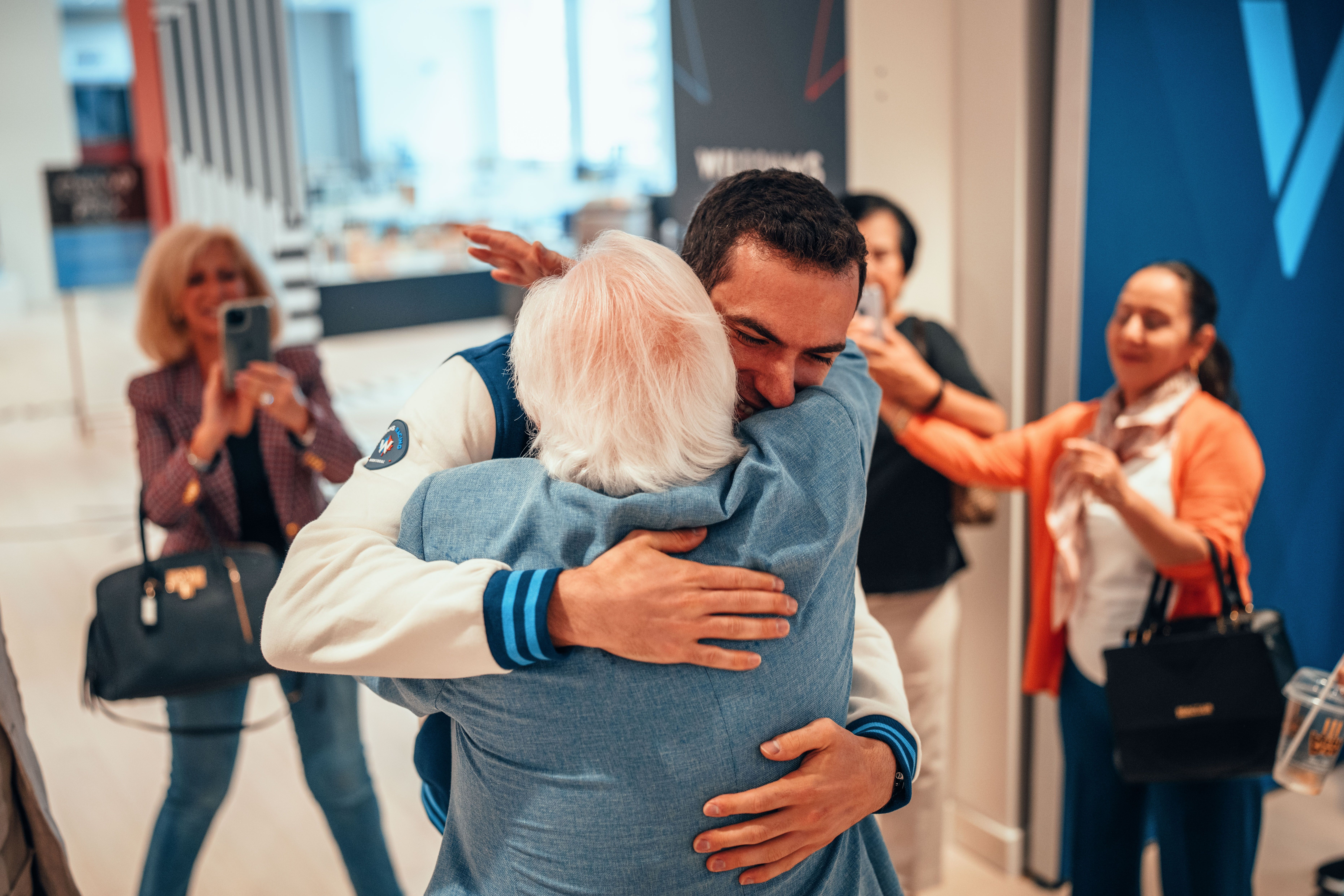 Reunited with grandpa!