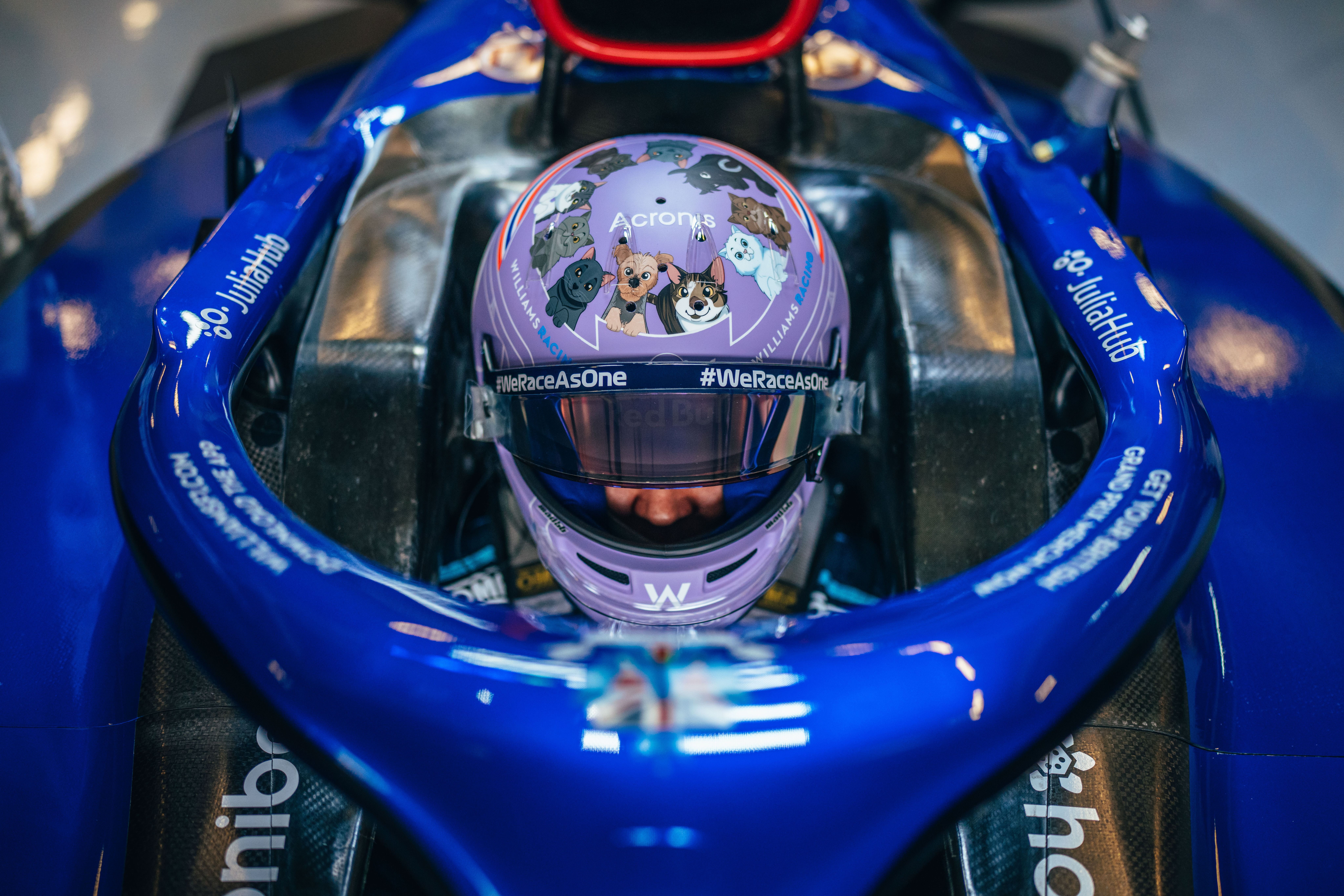 And his helmet, we’re still in love with it