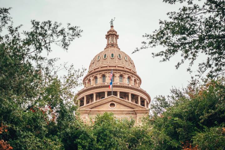 The Texas Capitol is just a five-minute walk from our front door.