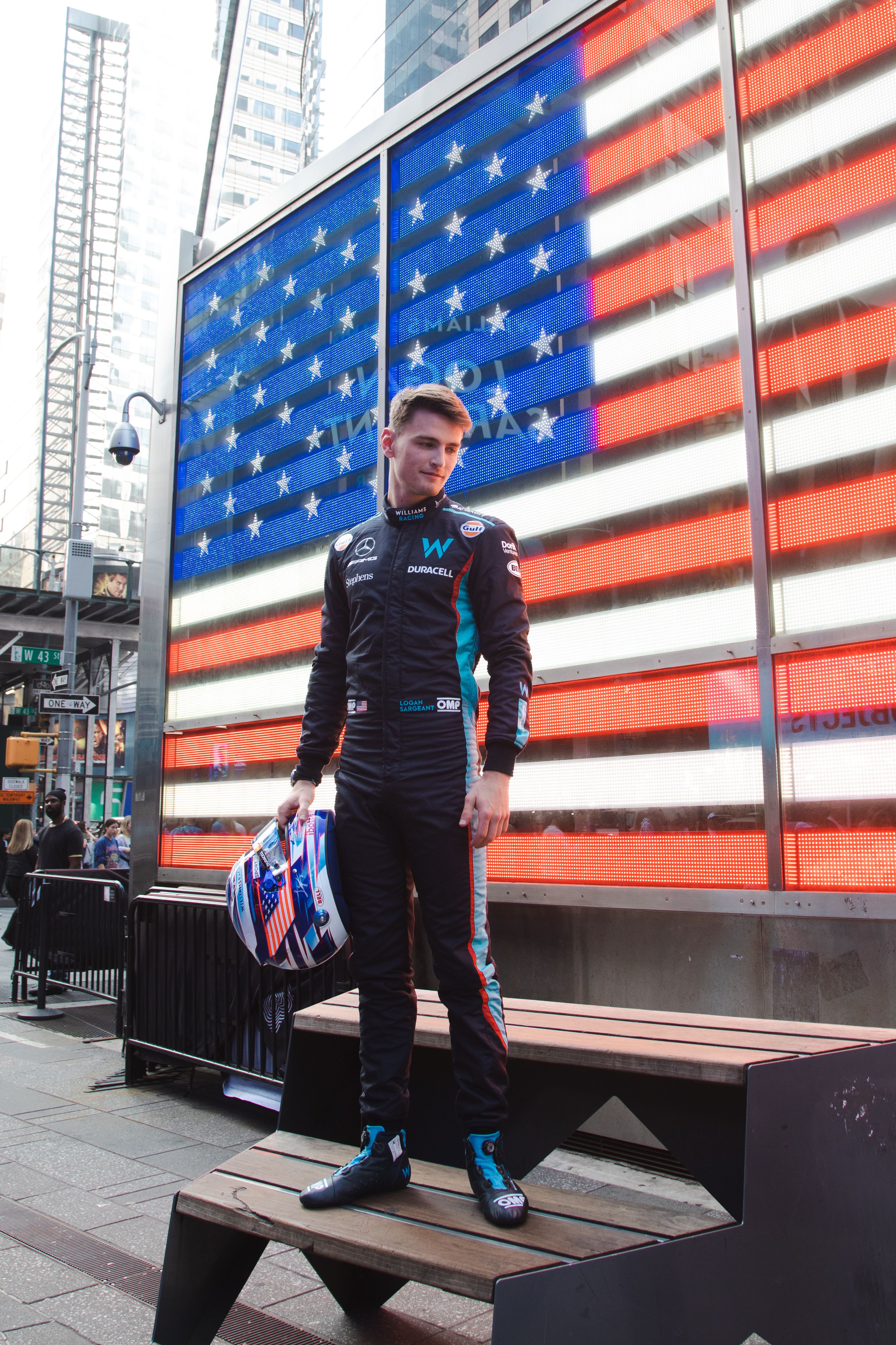 Logan in Times Square. Things you love to see.