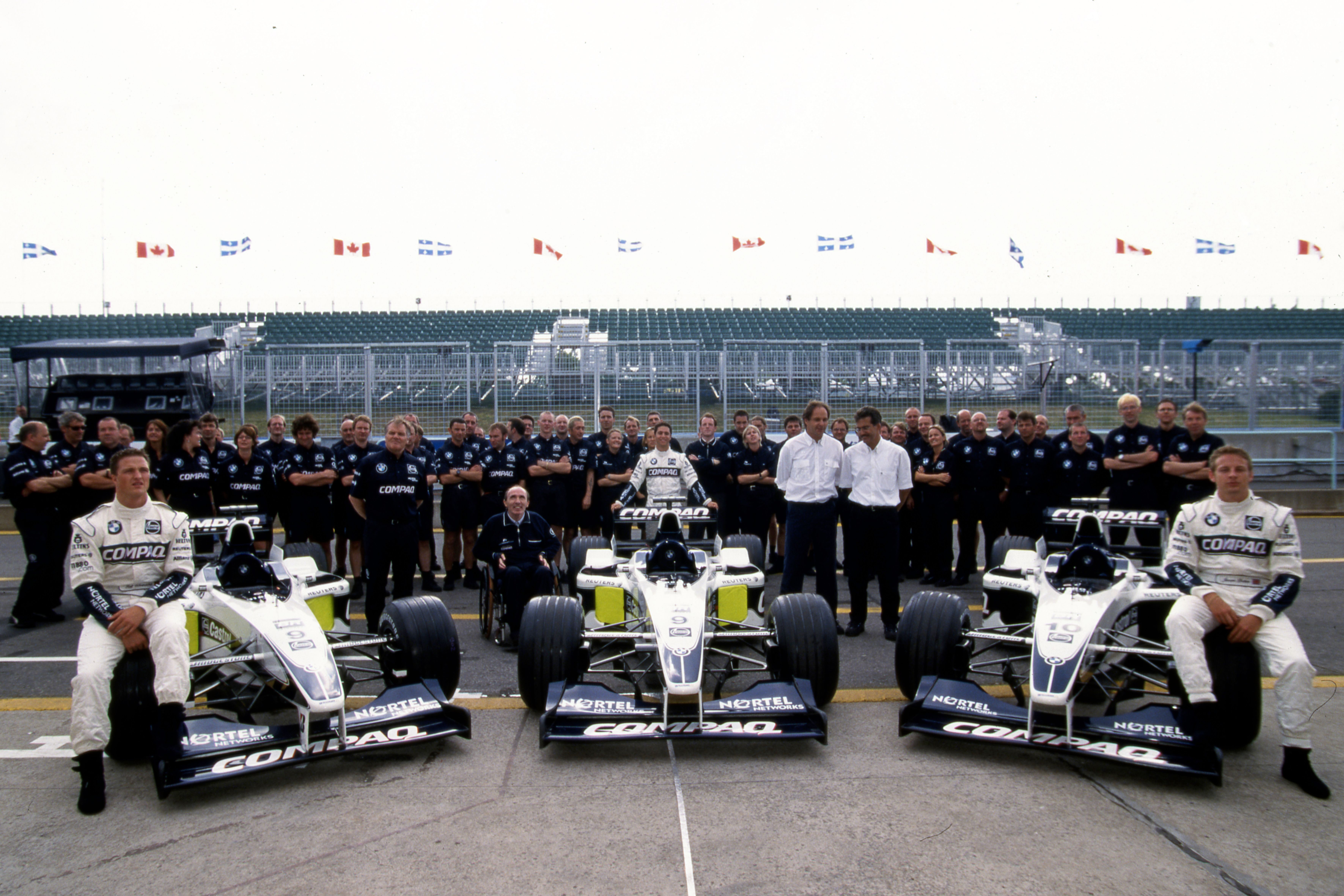 Team photo call at the Canadian Grand Prix.