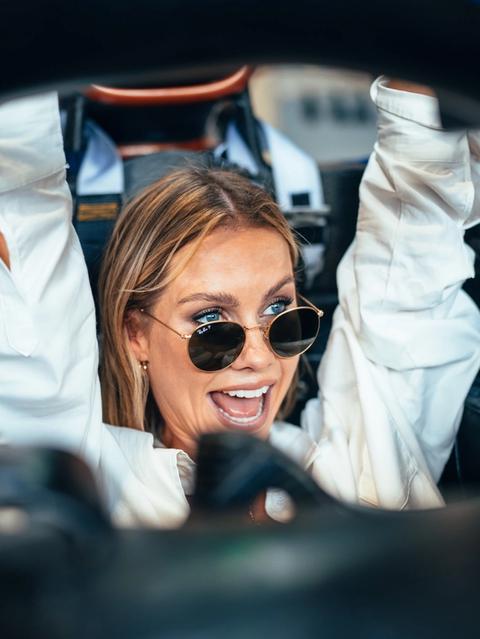 Claire Holt jumped in the FW44 hot seat