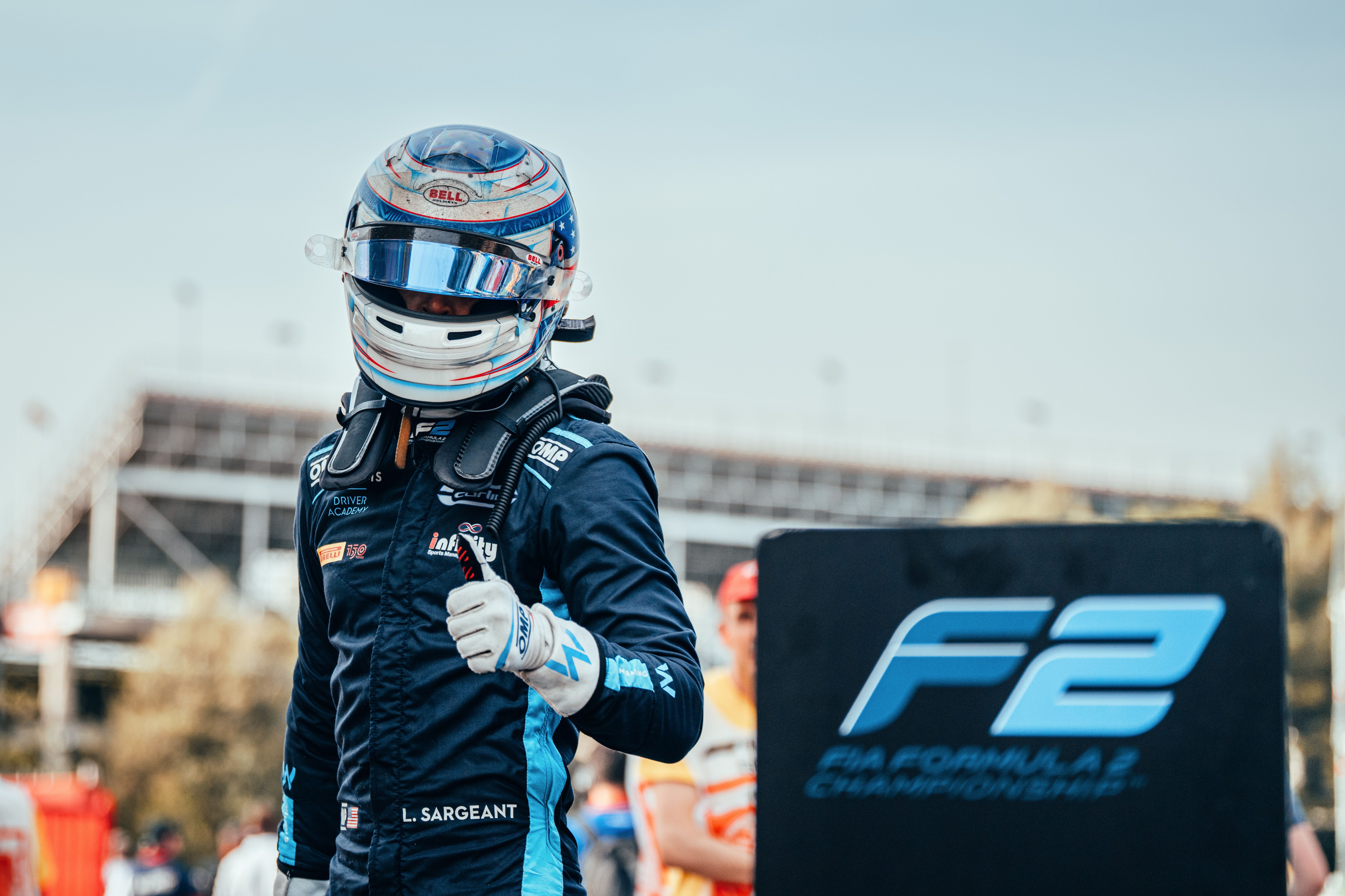 There was reason to celebrate in the F2 Sprint as Logan Sargeant earned his maiden podium