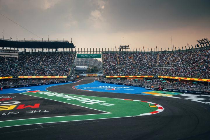 Stadium section at the Mexico City Grand Prix