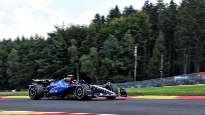 Carlos en route to Atlassian Williams Racing's best-ever Sprint result at Spa