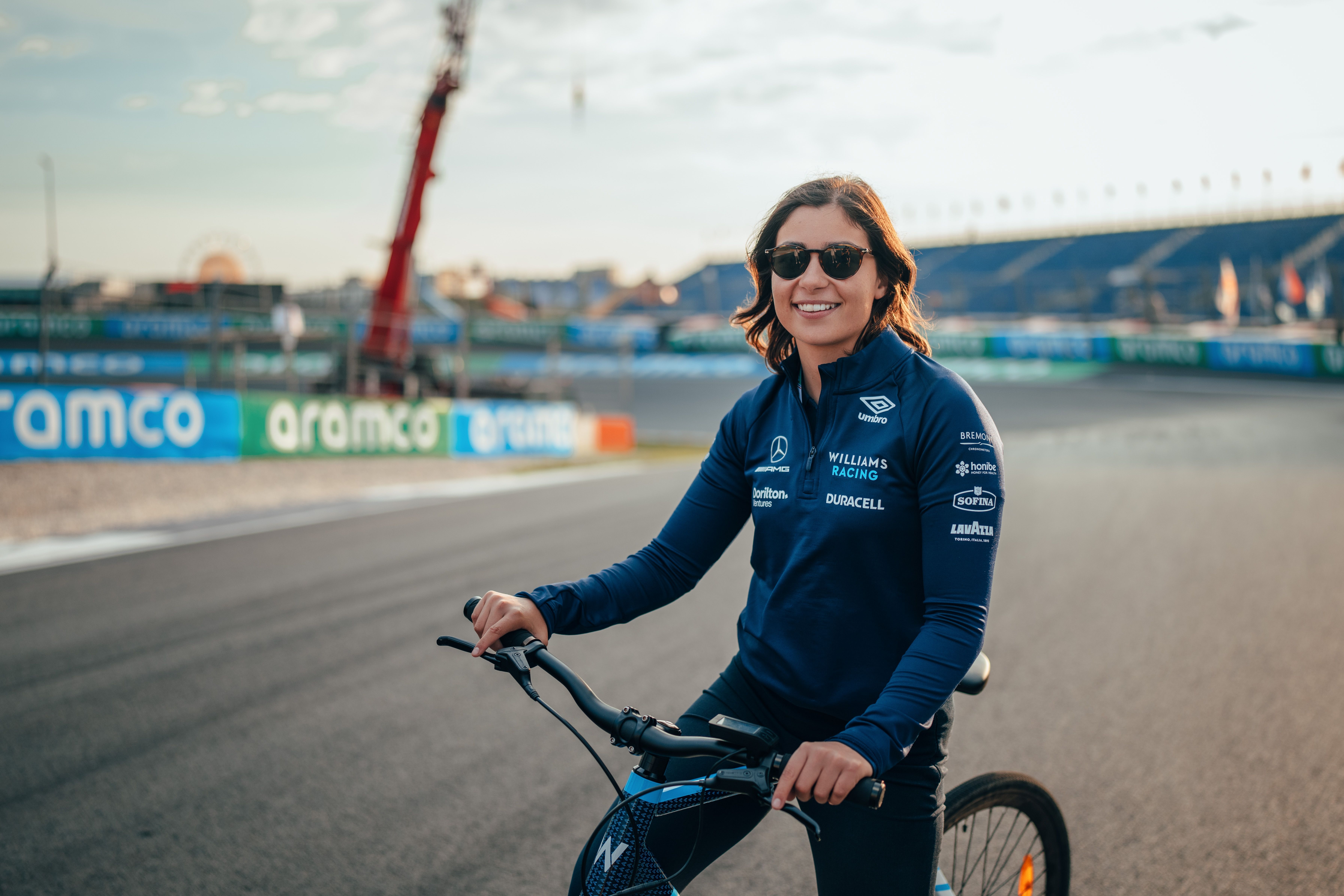 Our development driver Jamie Chadwick also preferred a wheeled approach for a lap.