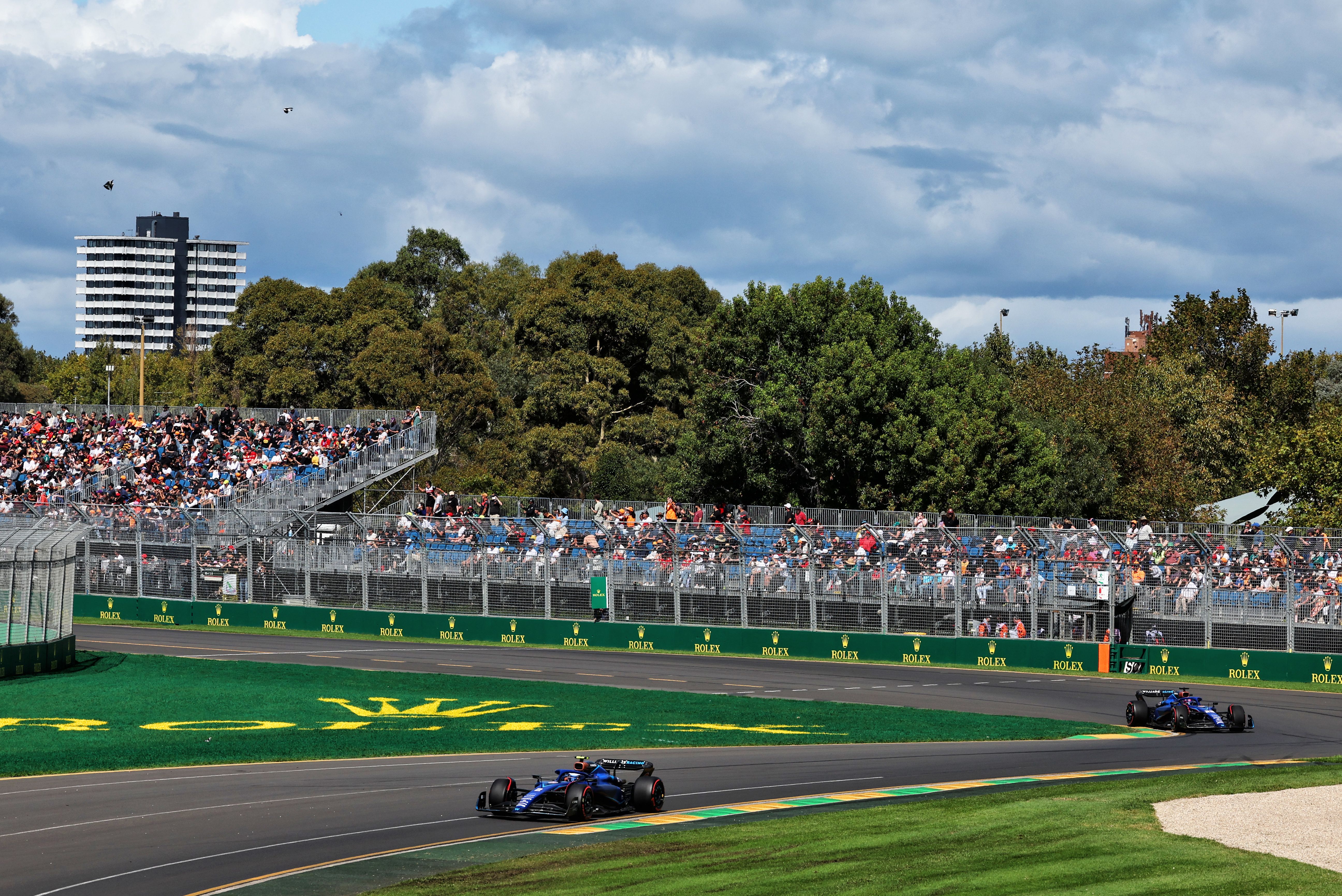 FW45s flying line astern as we clock up the miles in FP1.