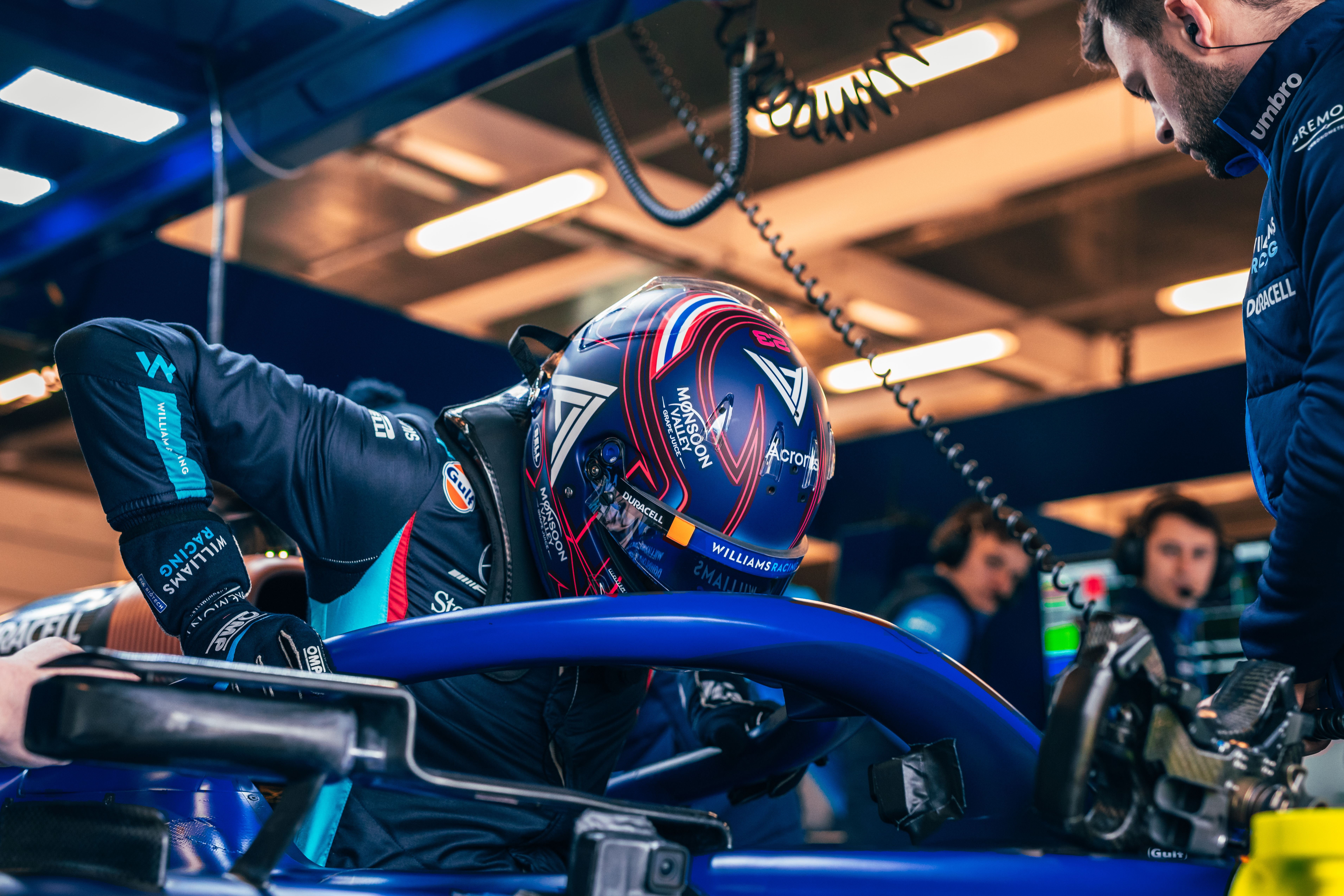 Alex was first to hop aboard our new machine.