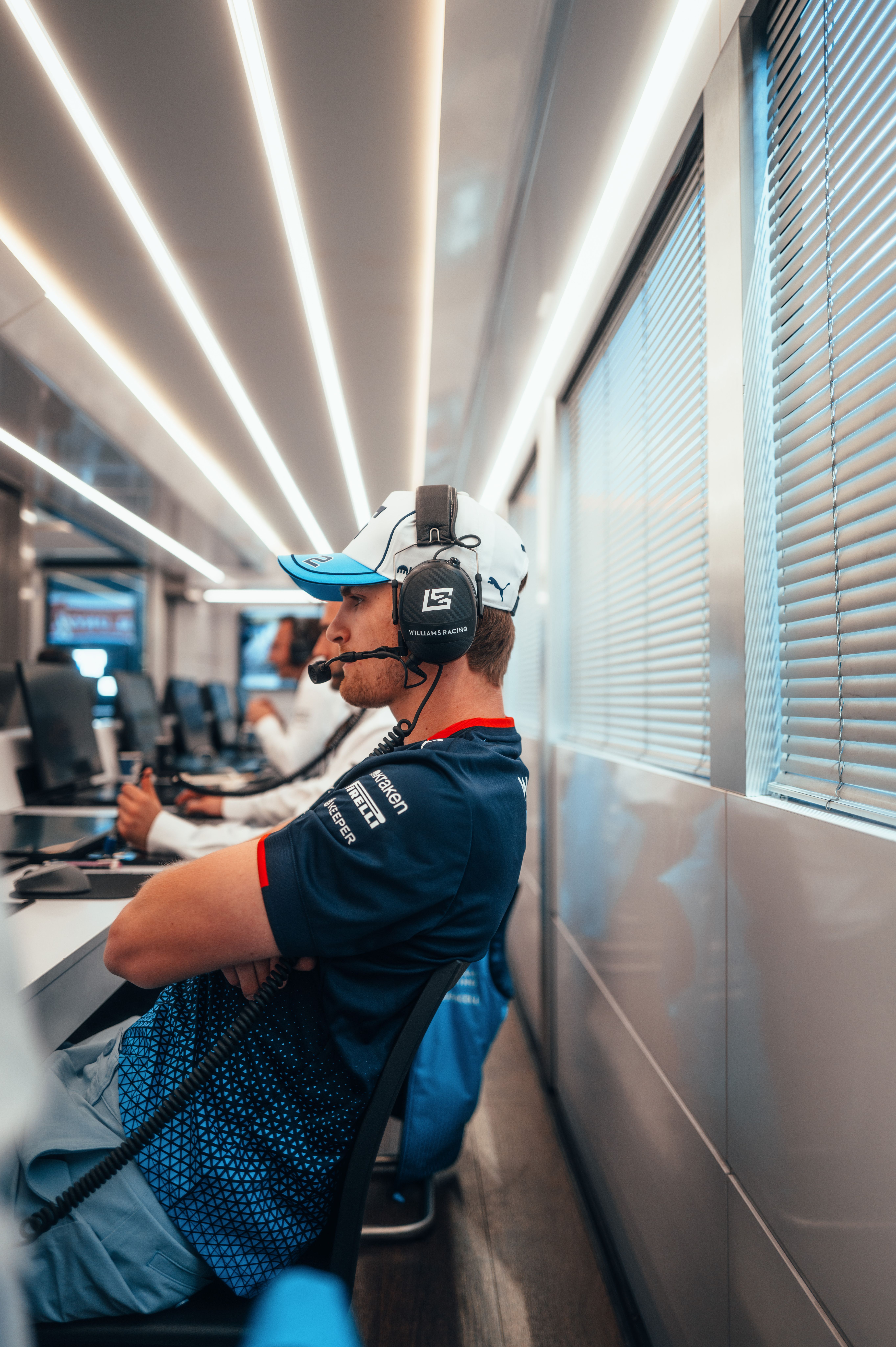 Logan going through the data.