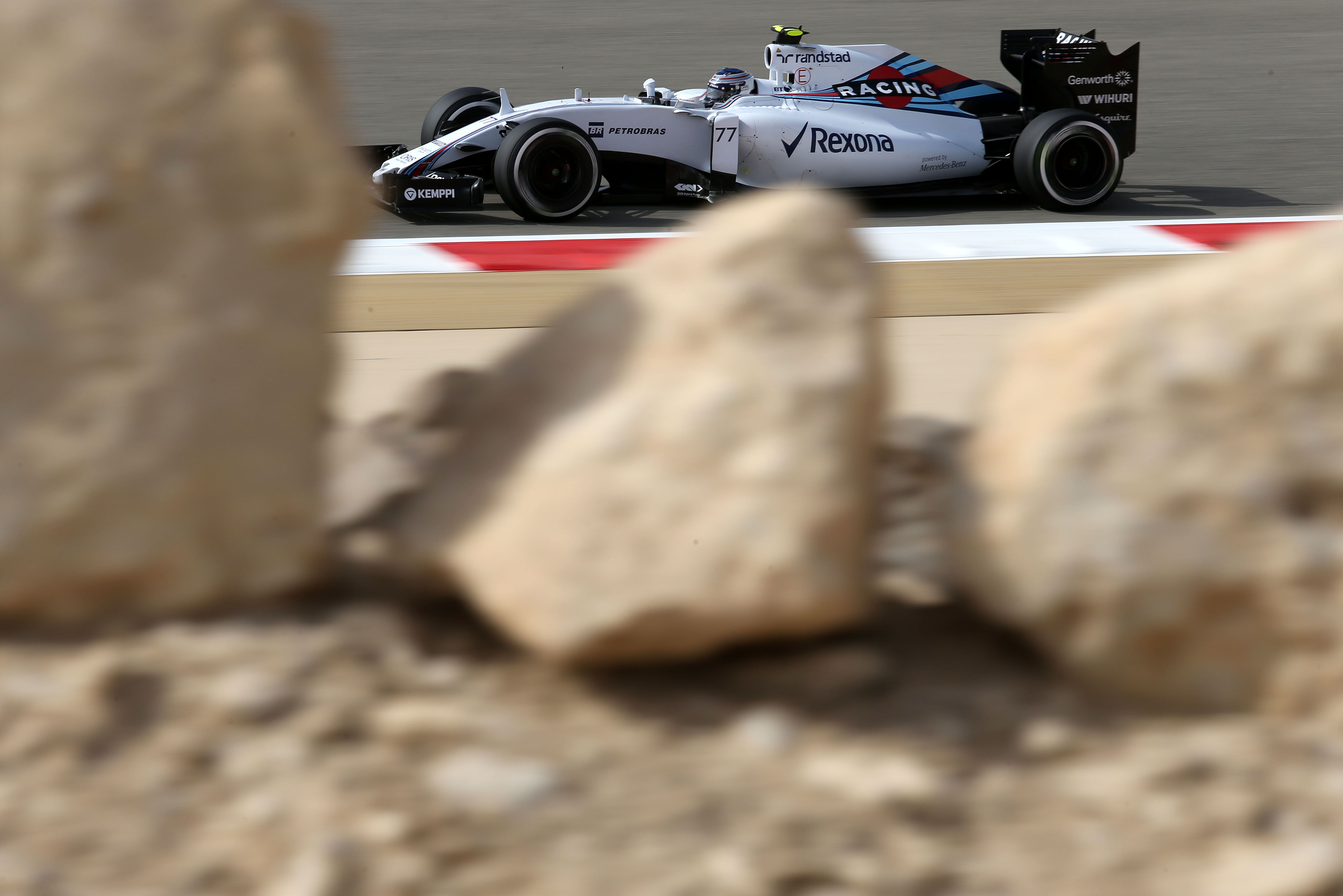 Valtteri Bottas speeds by in 2015.