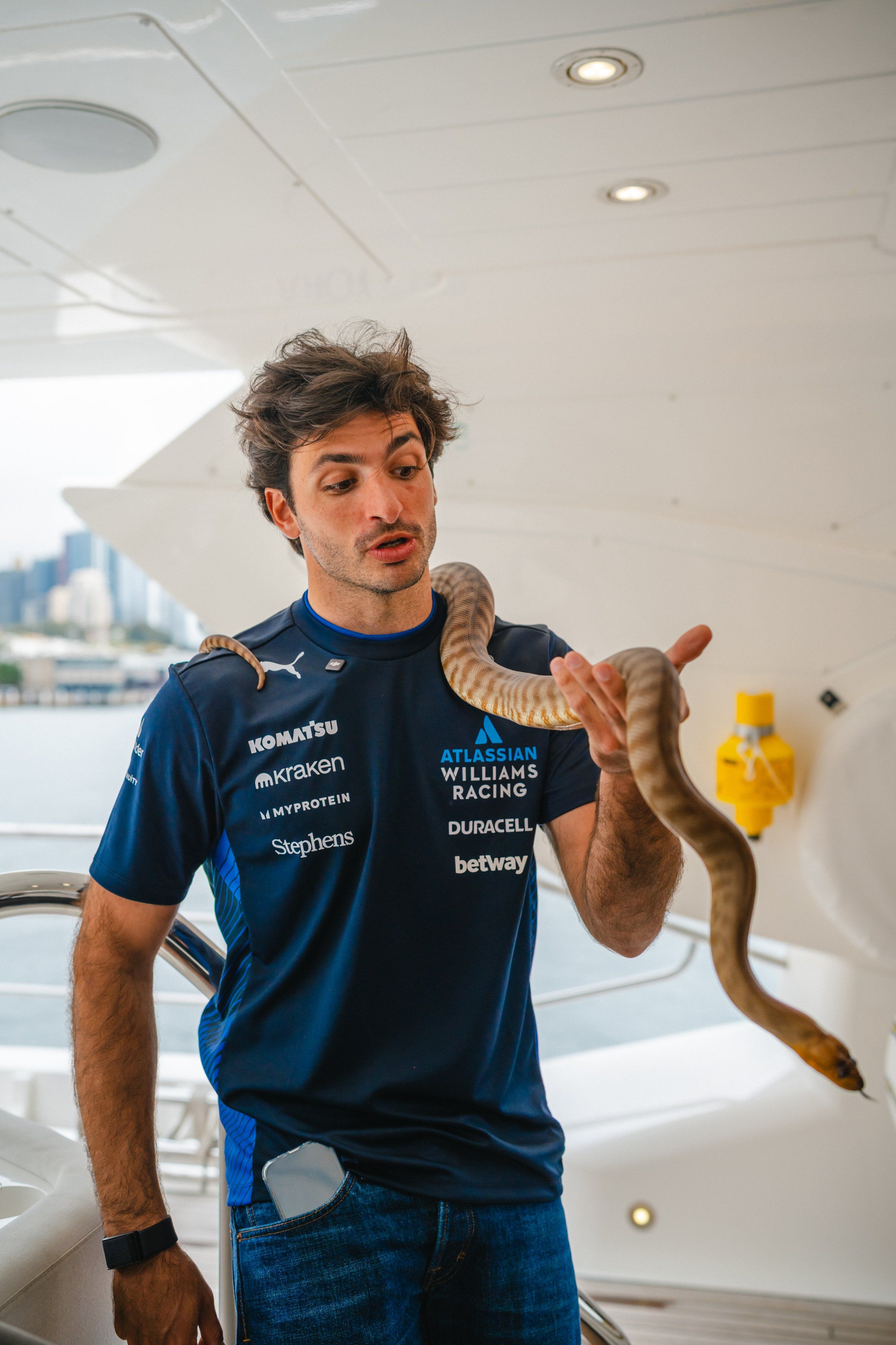 Already making friends in Australia.