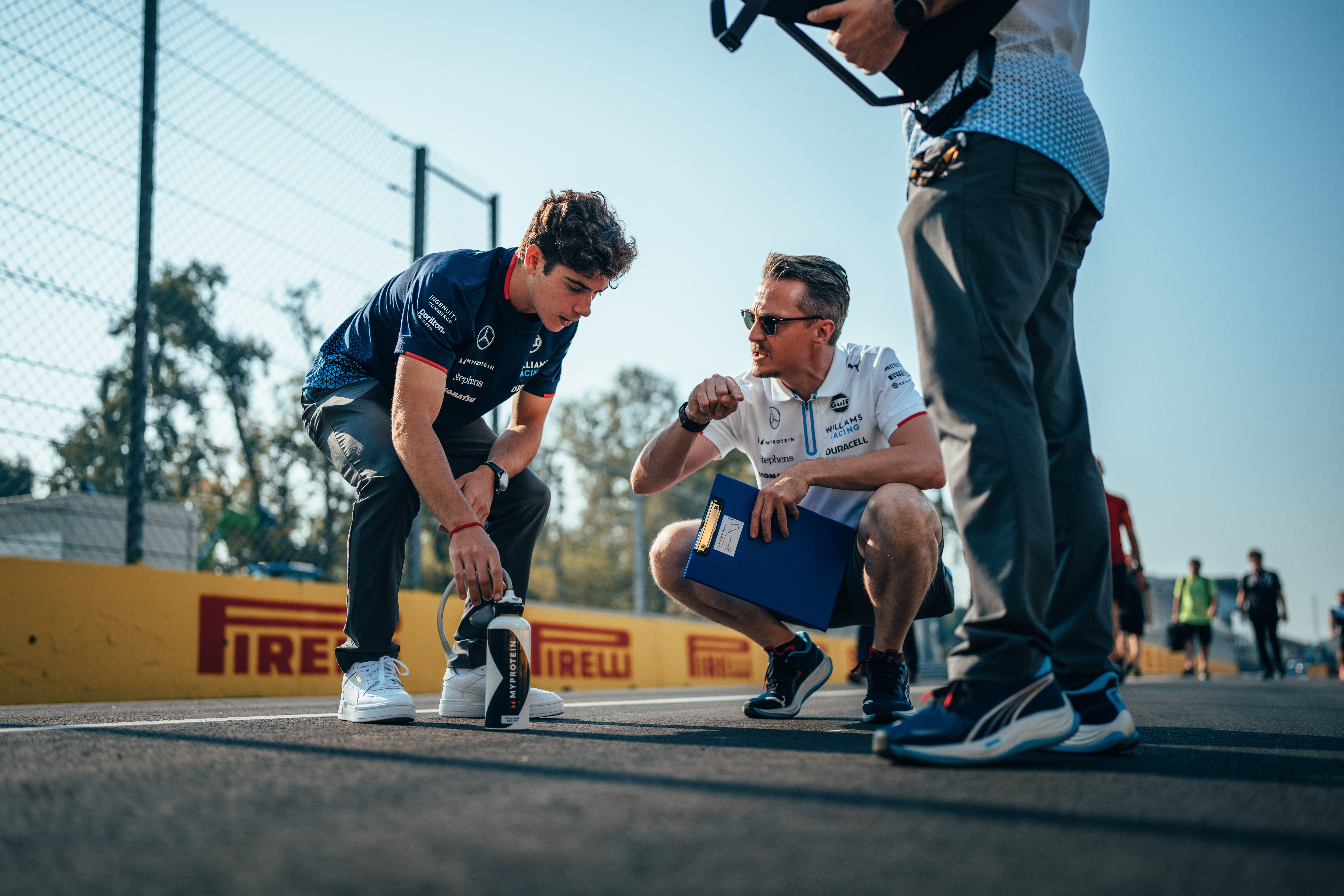 First task: track walk.