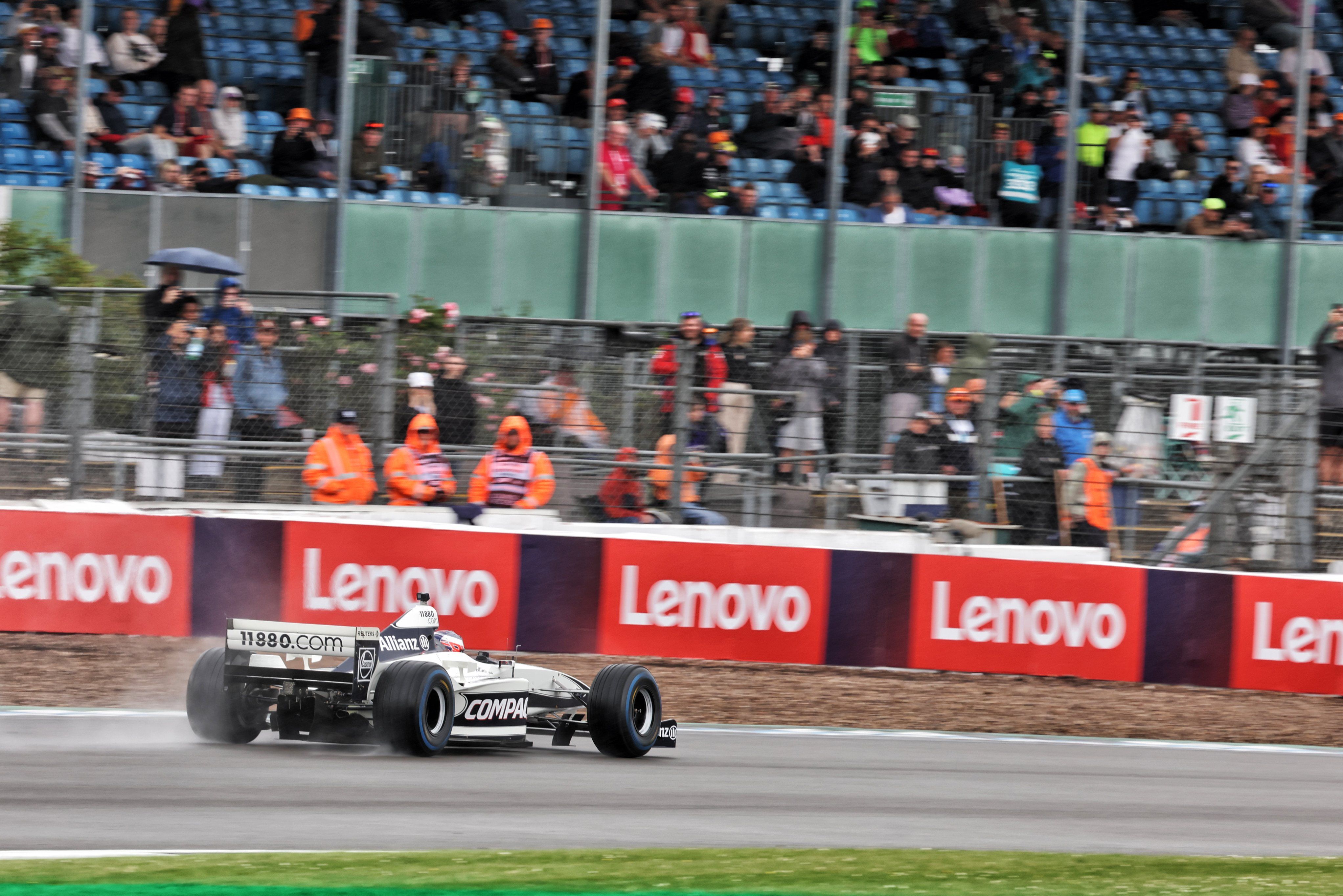 JB was treated to some traditional Silverstone weather...