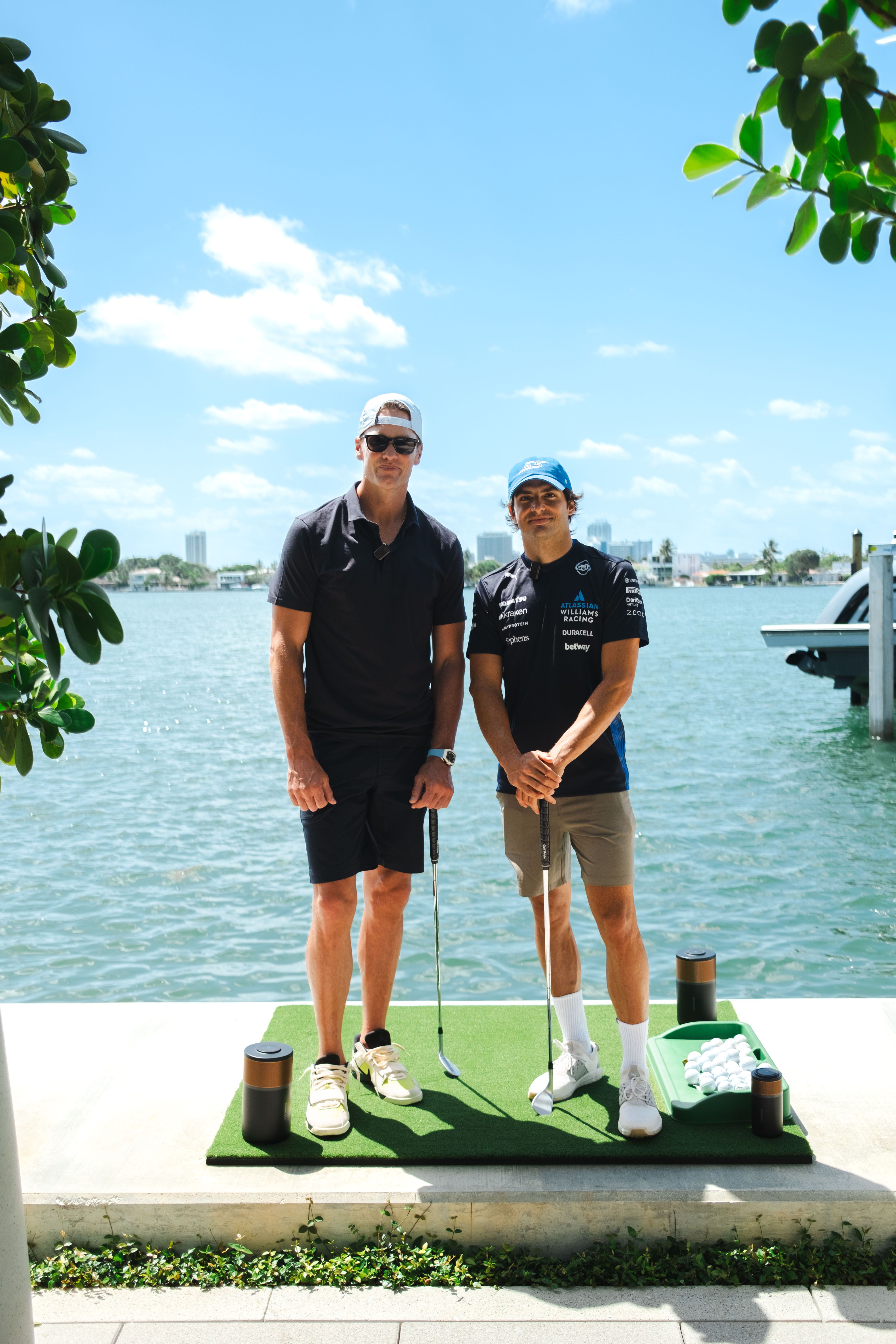 The stars are out in Miami, and they don't come too much bigger than Tom Brady (and our very own Carlos Sainz)