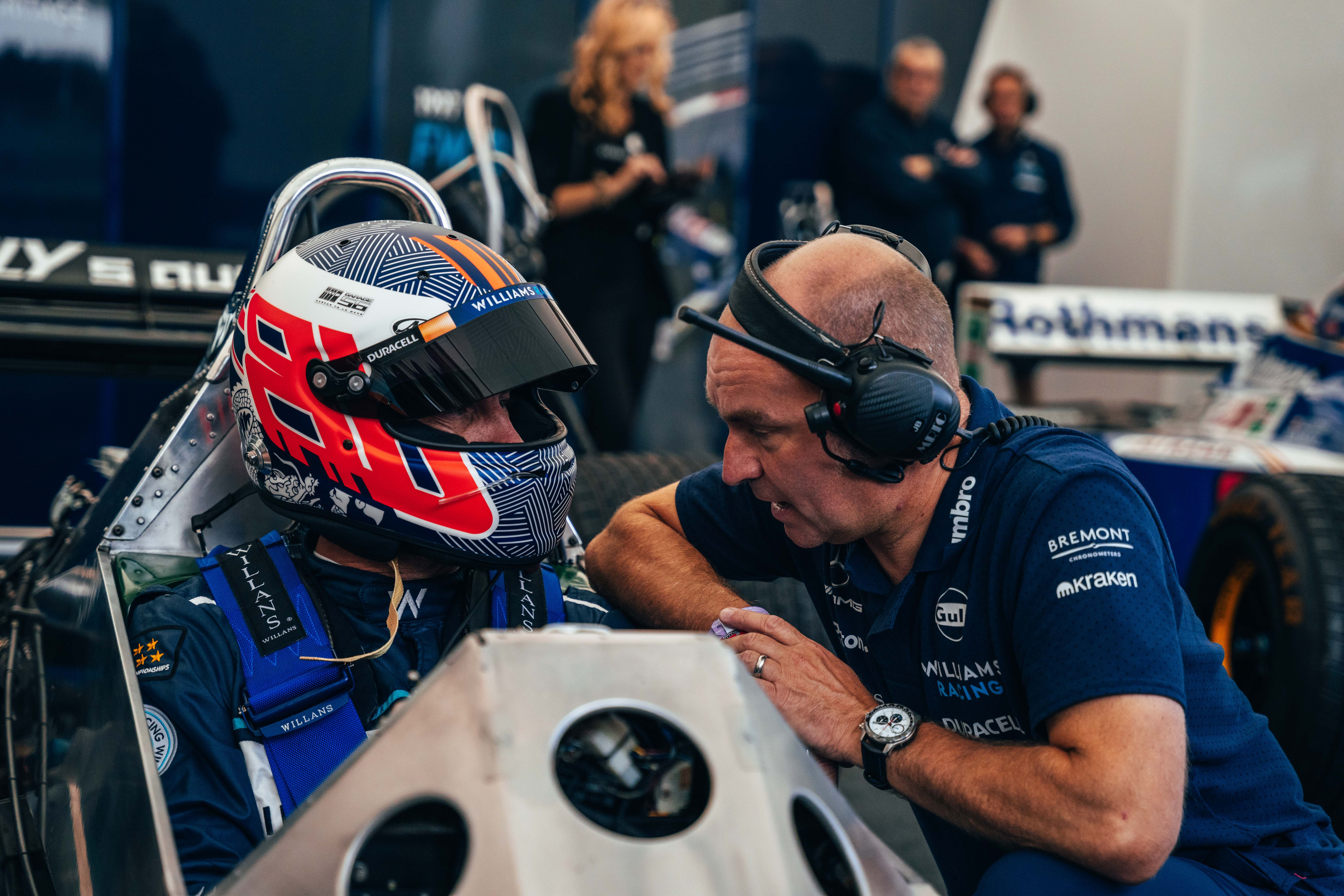 And JB got his turn behind the wheel.